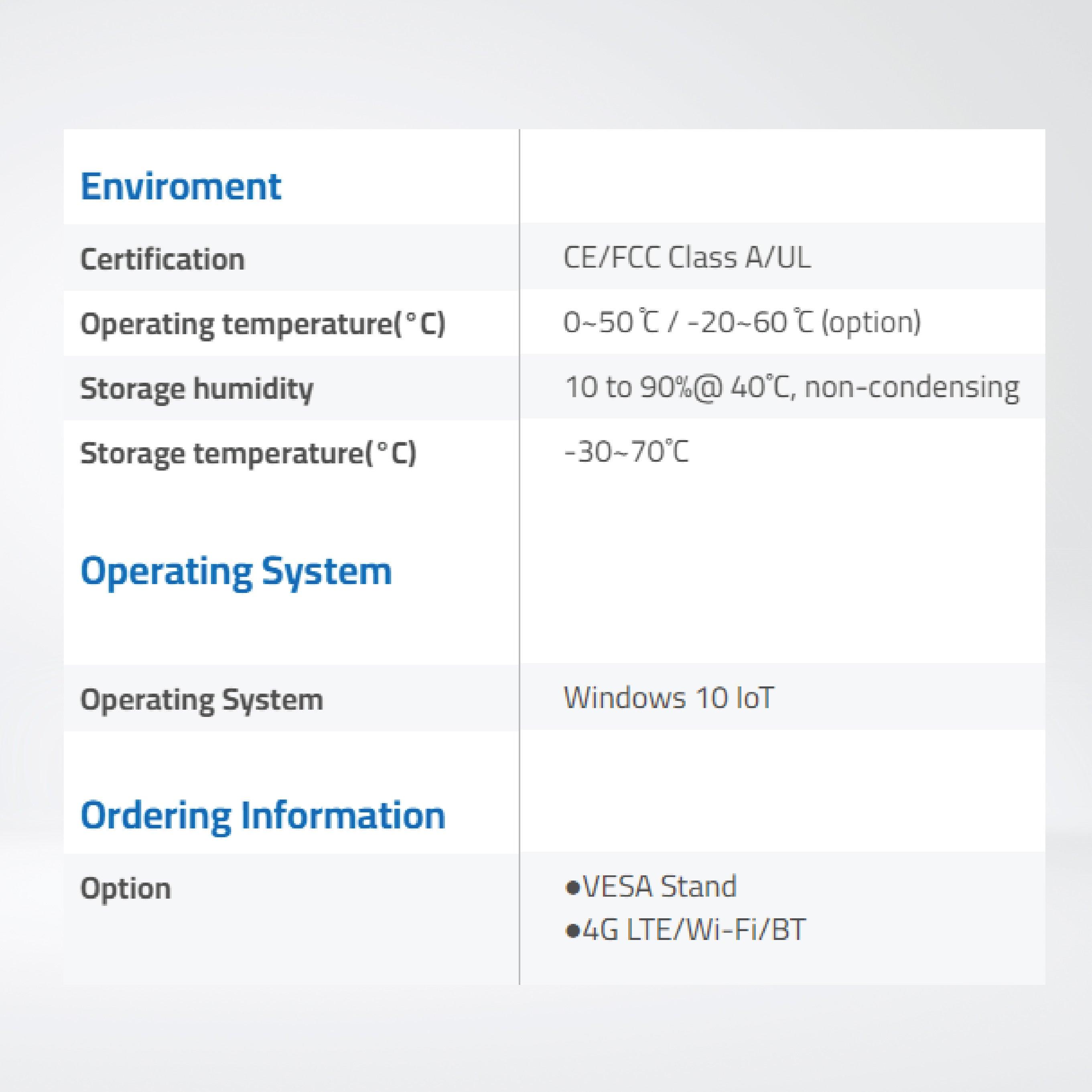 ARCHMI-807ARH 7" Intel Apollo Lake N4200/N3350 Fanless Industrial Compact Size Panel PC - Riverplus