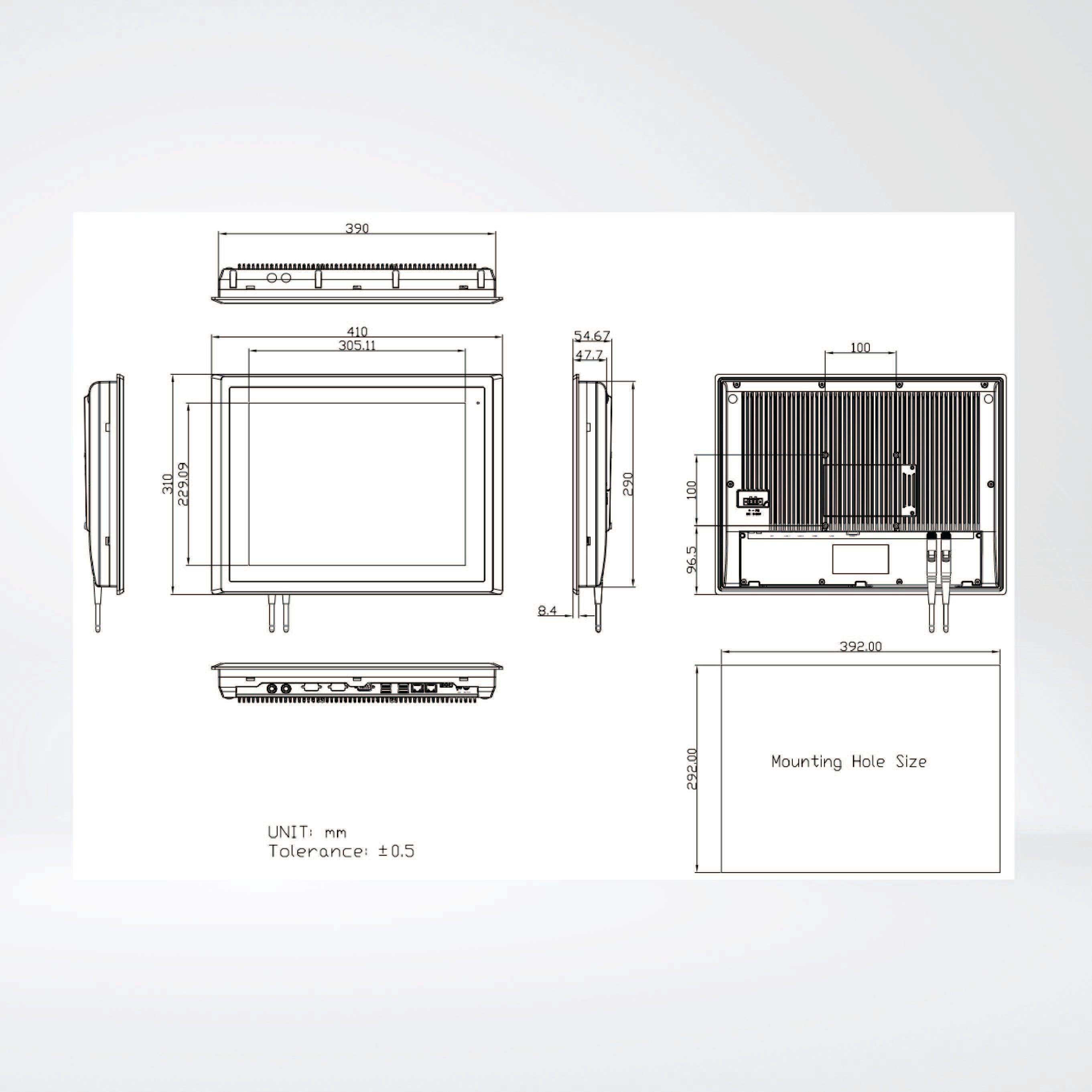 ARCHMI-915BR Intel 8th Gen. Core i5 : HMI Controller - Riverplus