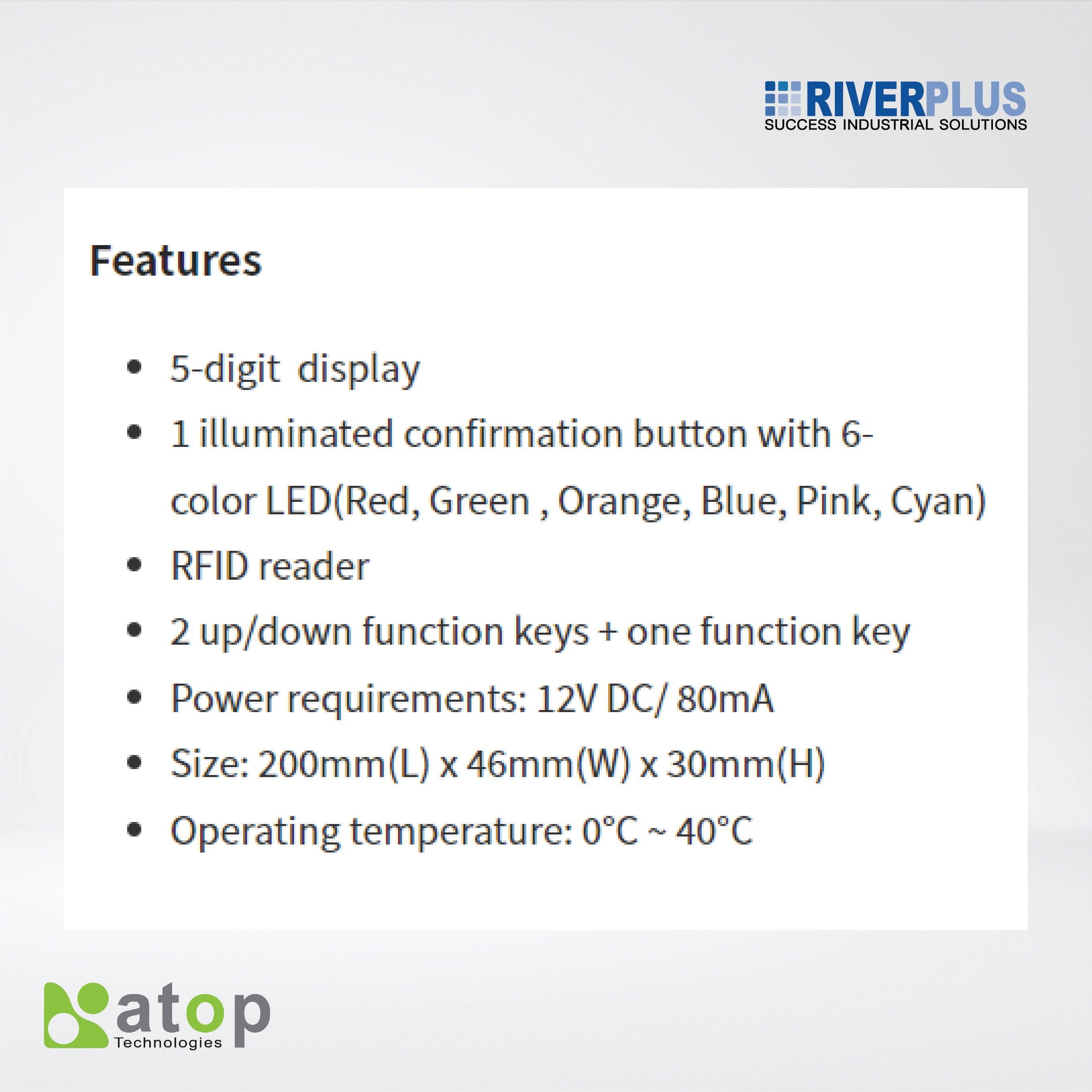 AT705-RFID 5-digit, Pick Tag with RFID Confirmation - Riverplus