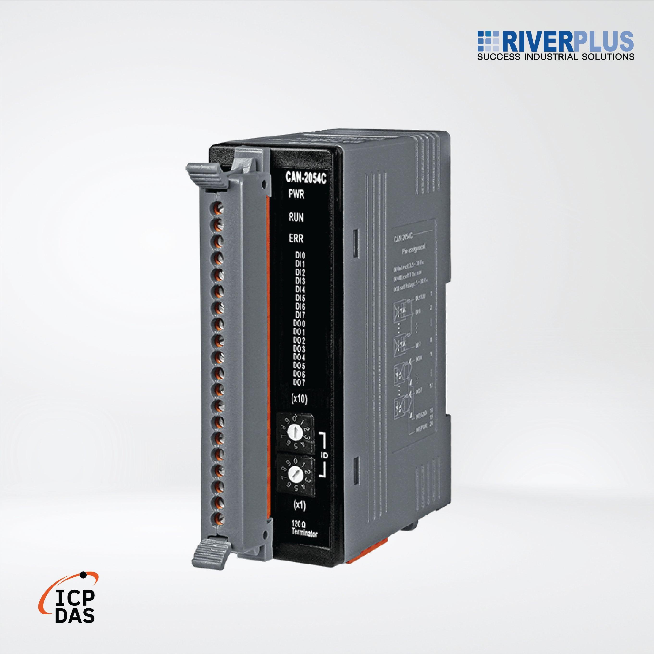 CAN-2054C CANopen Slave Module of 8-channel Isolated (Wet) DI, (Sink, NPN) DO - Riverplus