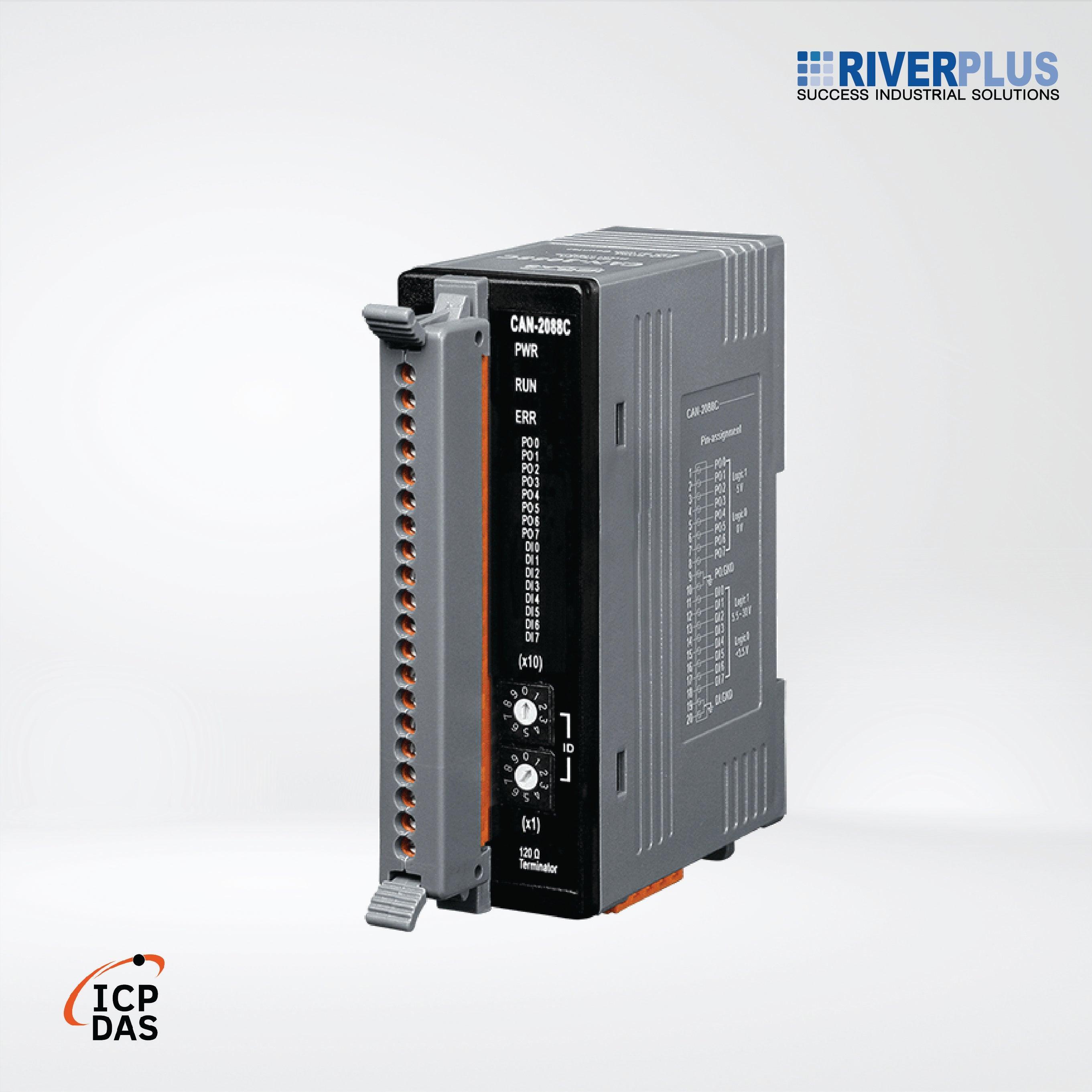 CAN-2088C CANopen Slave Module of 8-channel PWM Output, 8-channel High Speed Counter Input - Riverplus