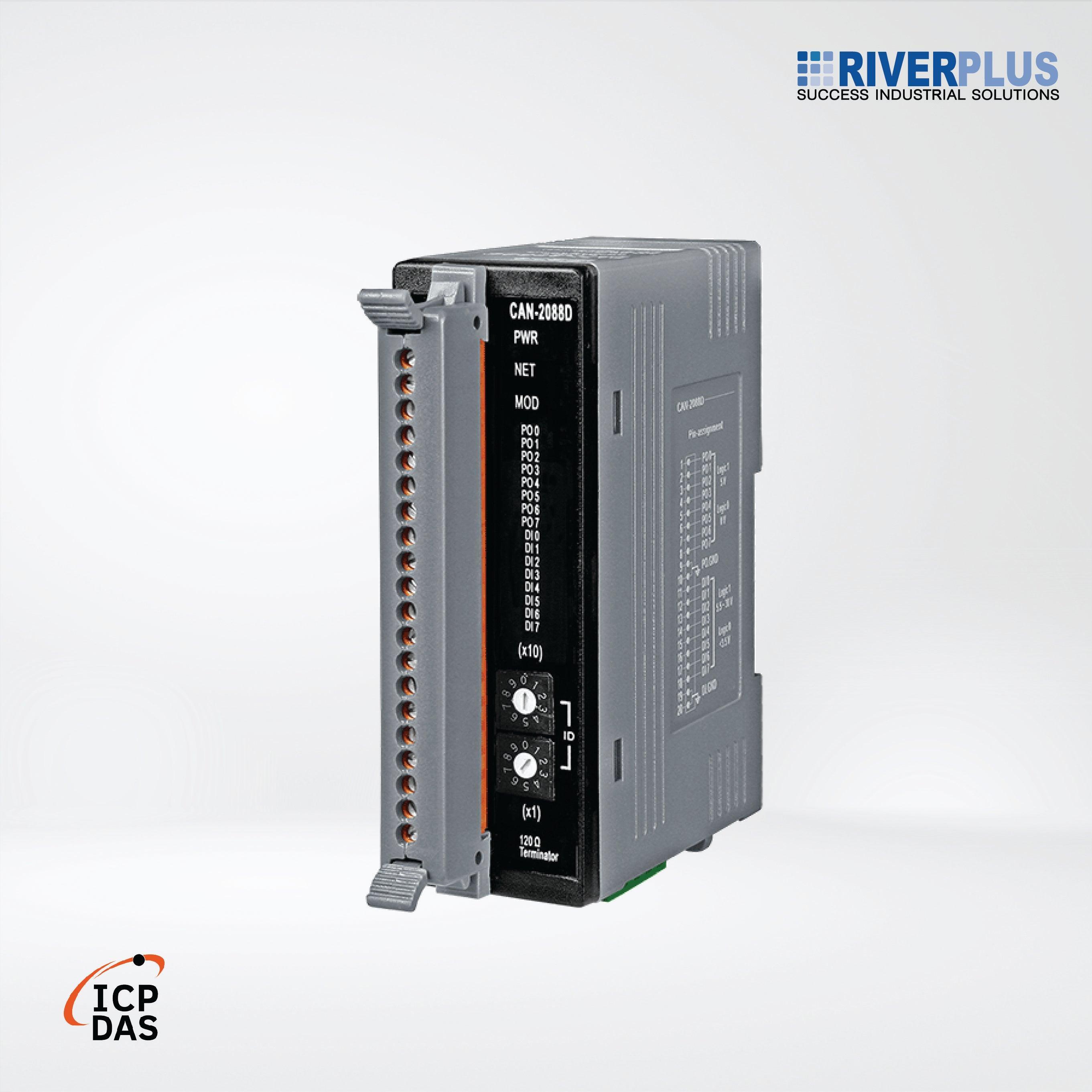 CAN-2088D DeviceNet Slave Module of 8-channel PWM Output, 8-channel High Speed Counter Input - Riverplus
