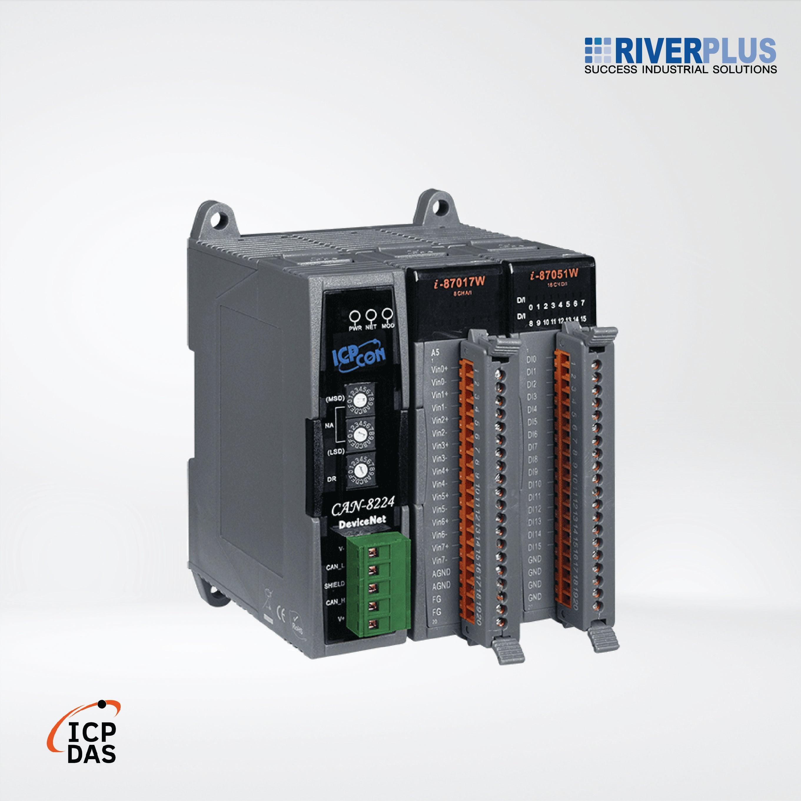 CAN-8224-G DeviceNet Remote I/O Unit with 2 I/O Slots - Riverplus