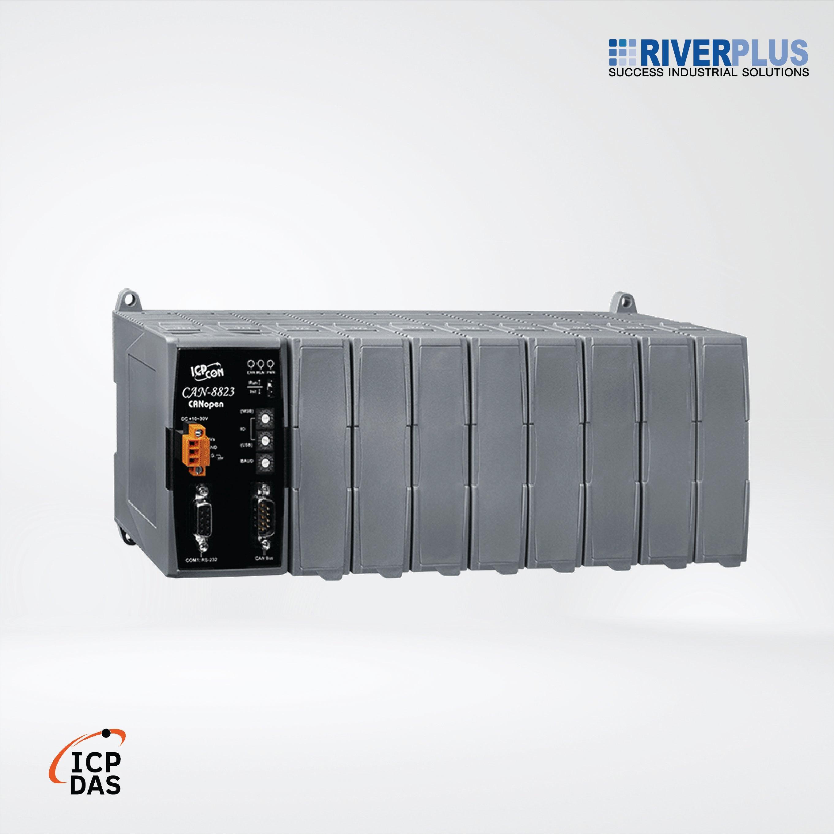 CAN-8823-G CANopen Remote I/O Unit with 8 I/O Slots - Riverplus
