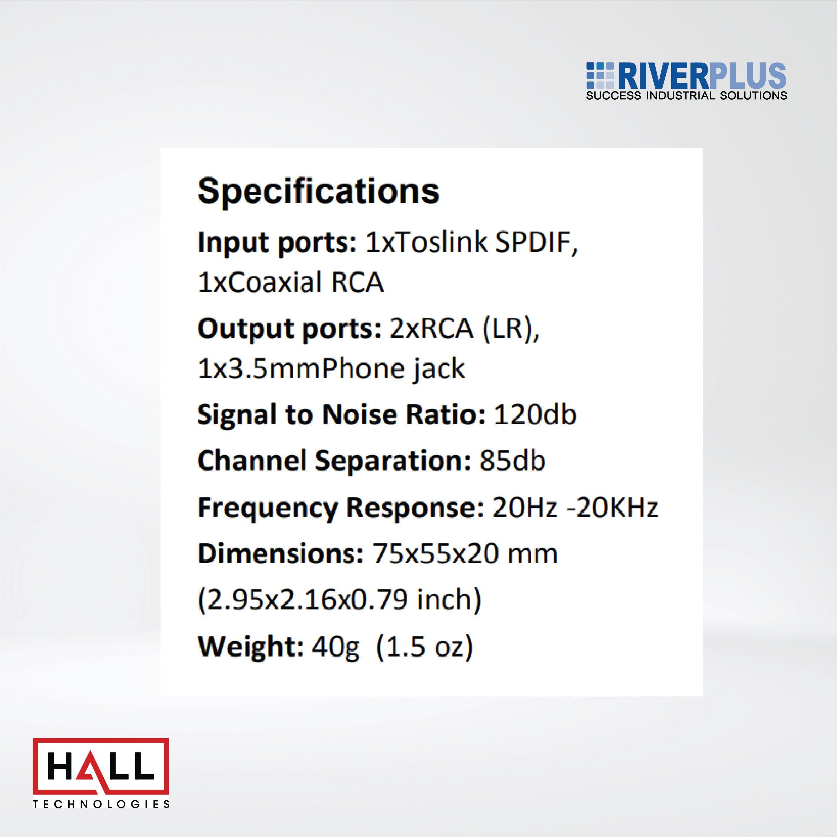 DAC-51 Universal Digital to Analog Audio Decoder DSP - Riverplus
