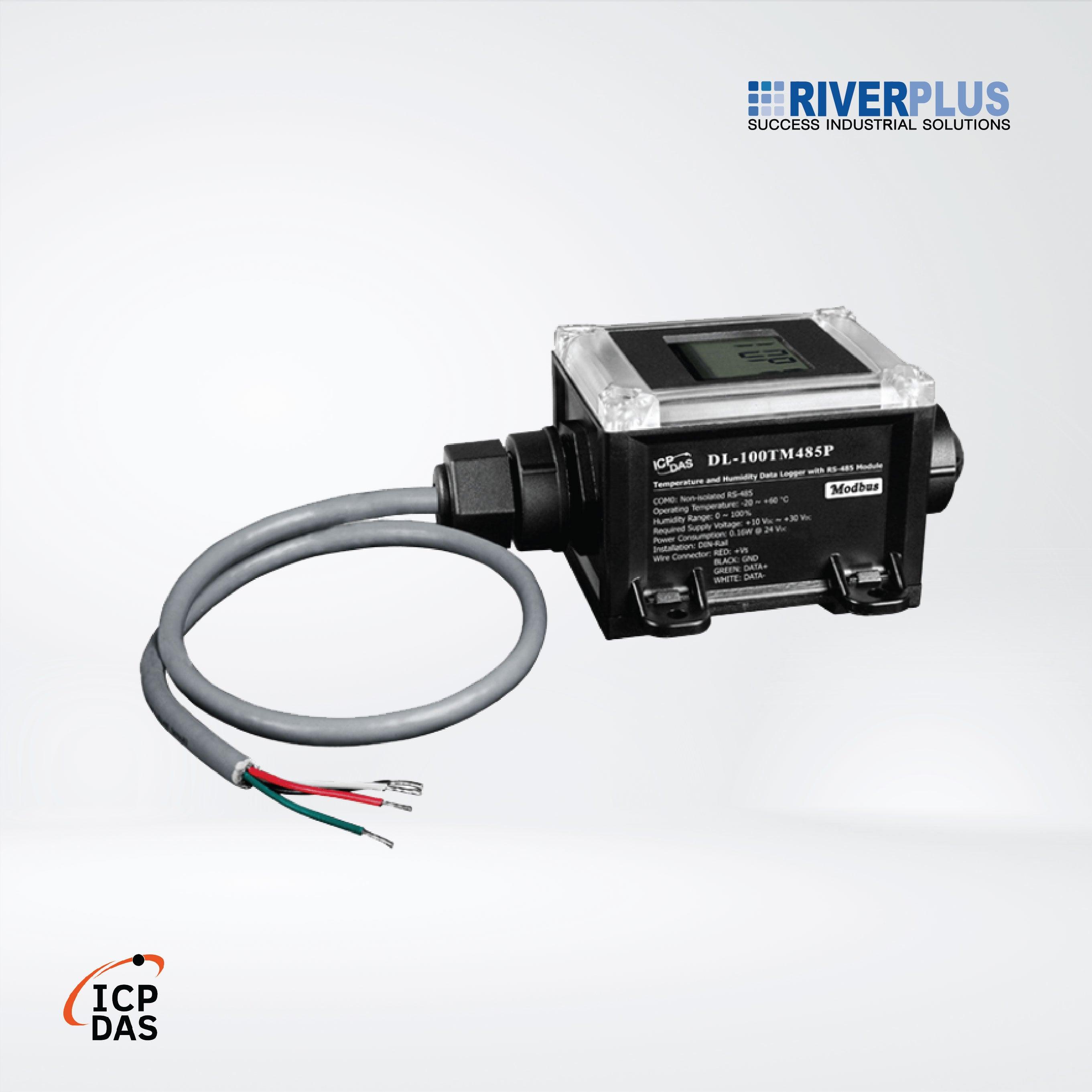 DL-100TM485P IP66 Remote Temperature and Humidity Data Logger with LCD Display - Riverplus