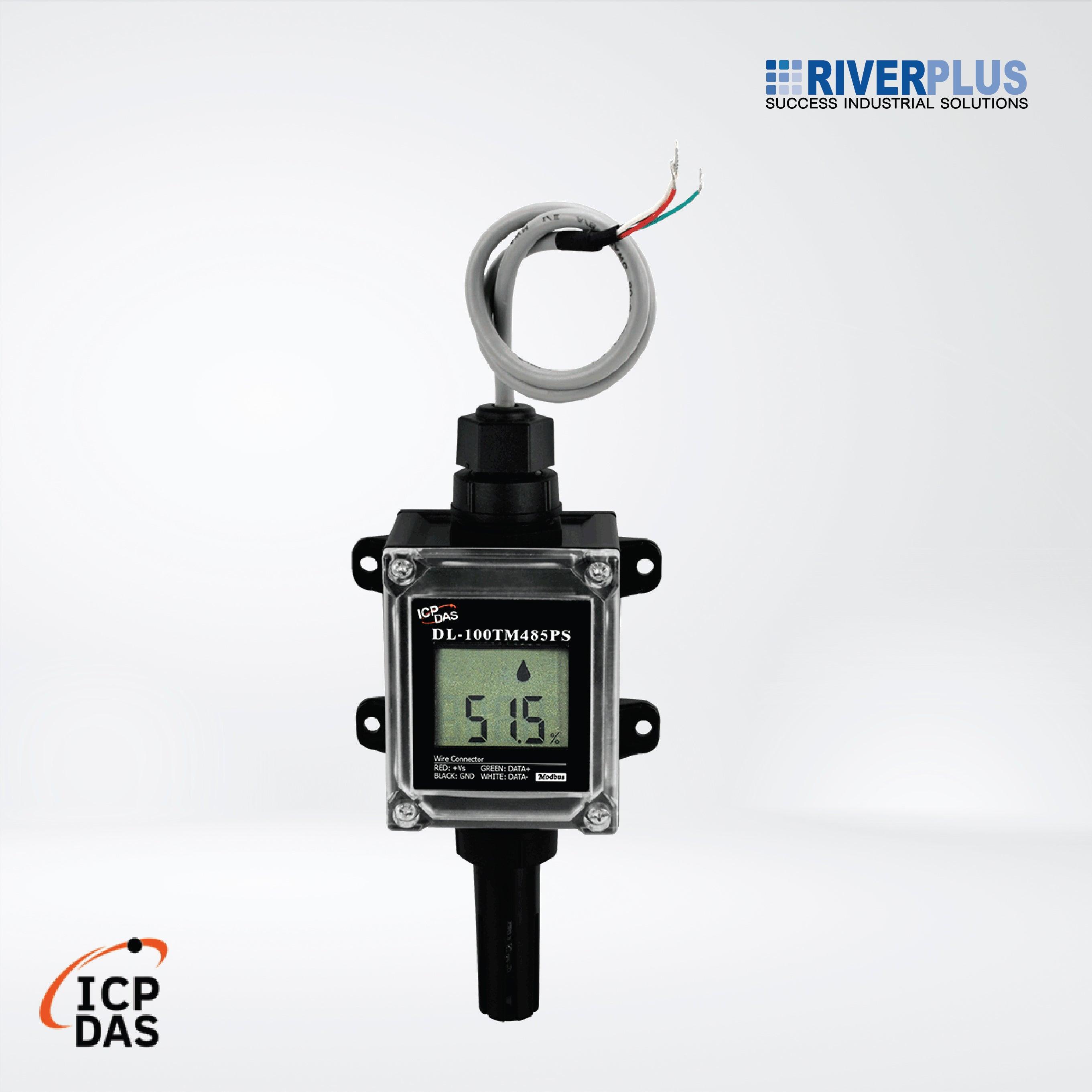 DL-100TM485PS IP66 Remote Temperature and Humidity Data Logger with LCD Display (High Accuracy, RS-485) - Riverplus