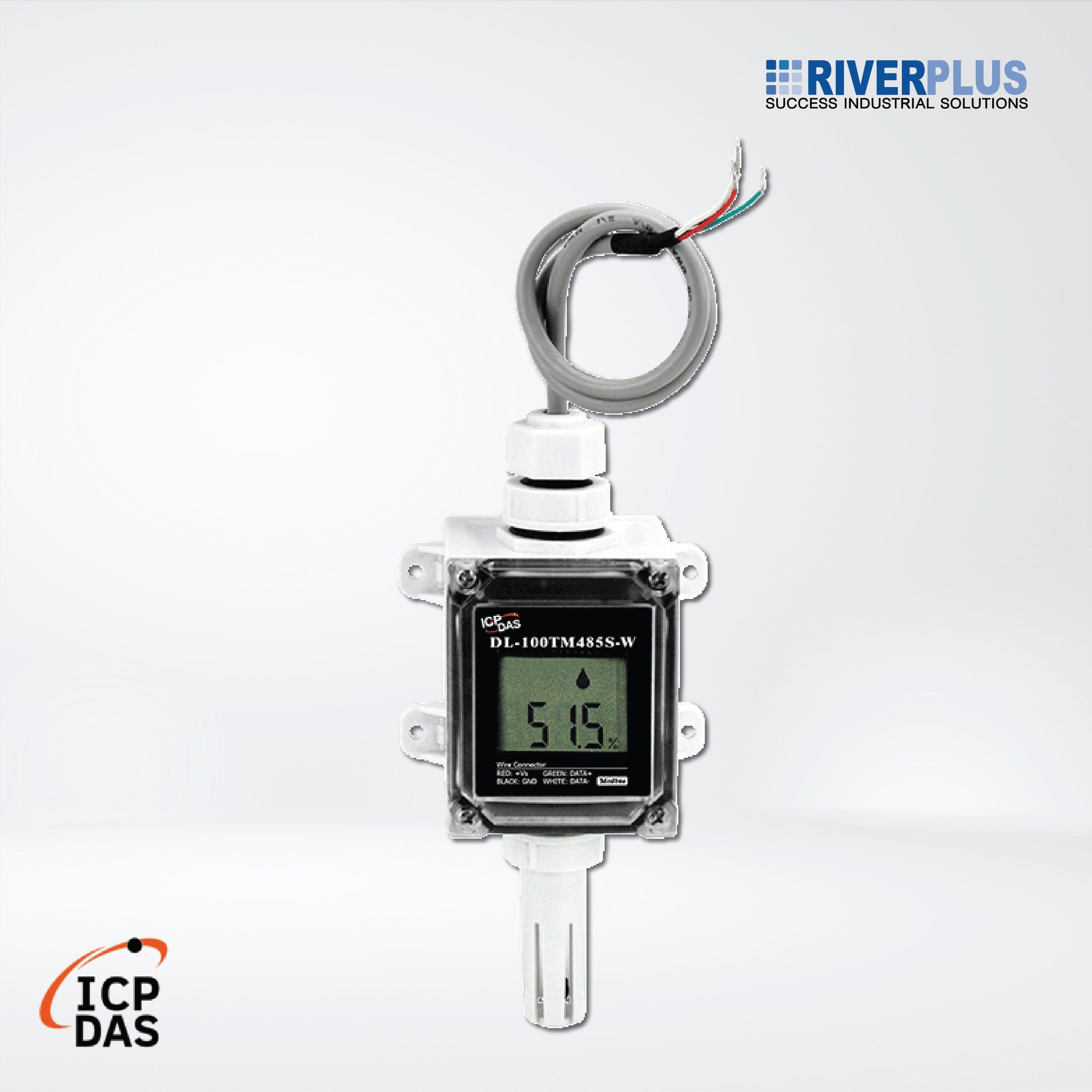 DL-100TM485S-W IP66 Remote Temperature and Humidity Data Logger with LCD Display (RS-485) - Riverplus