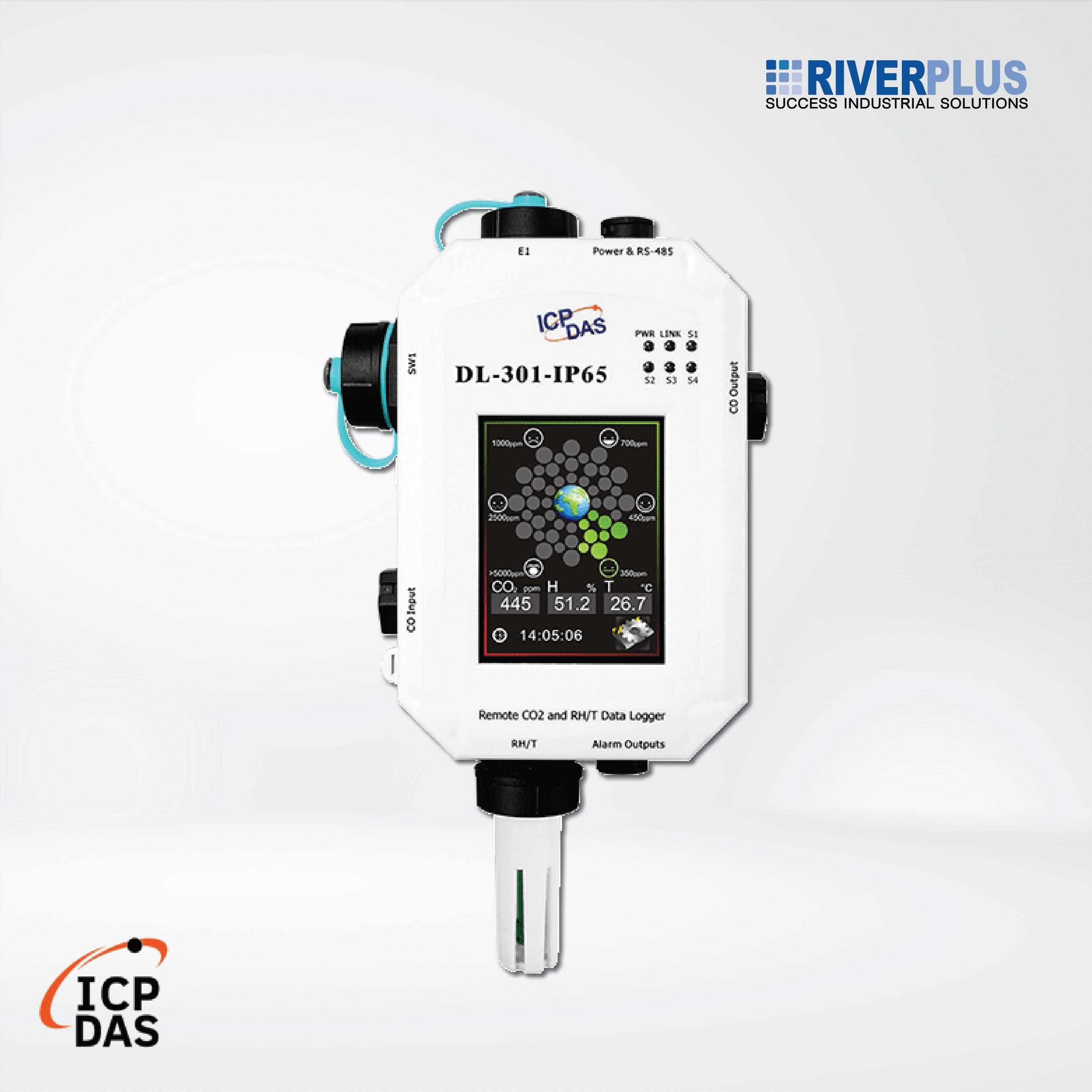 DL-301-IP65 IP65 Remote CO/Temperature/Humidity/Dew Point Data Logger - Riverplus