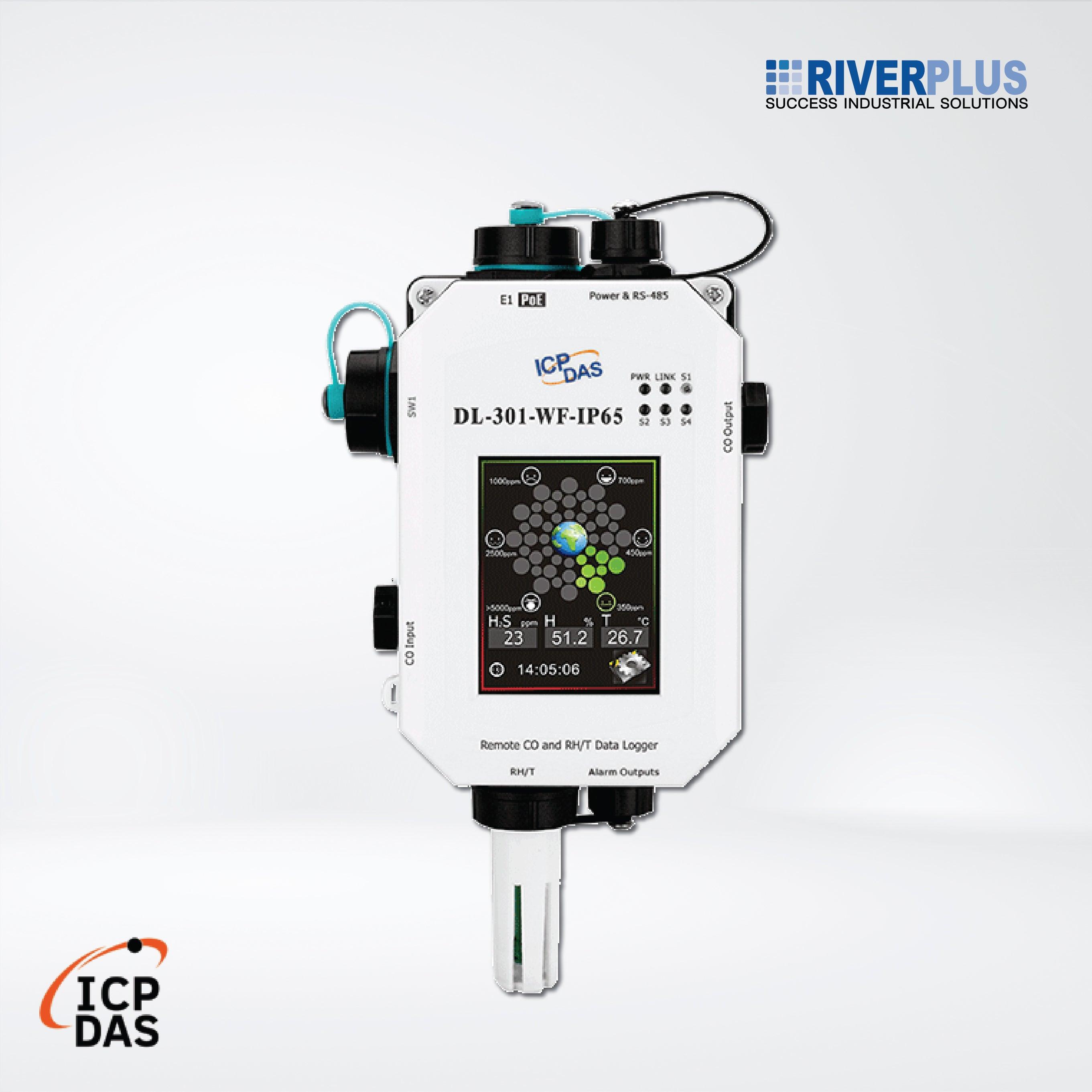 DL-301-WF-IP65 IP65 Remote CO/Temperature/Humidity/Dew Point Data Logger - Riverplus