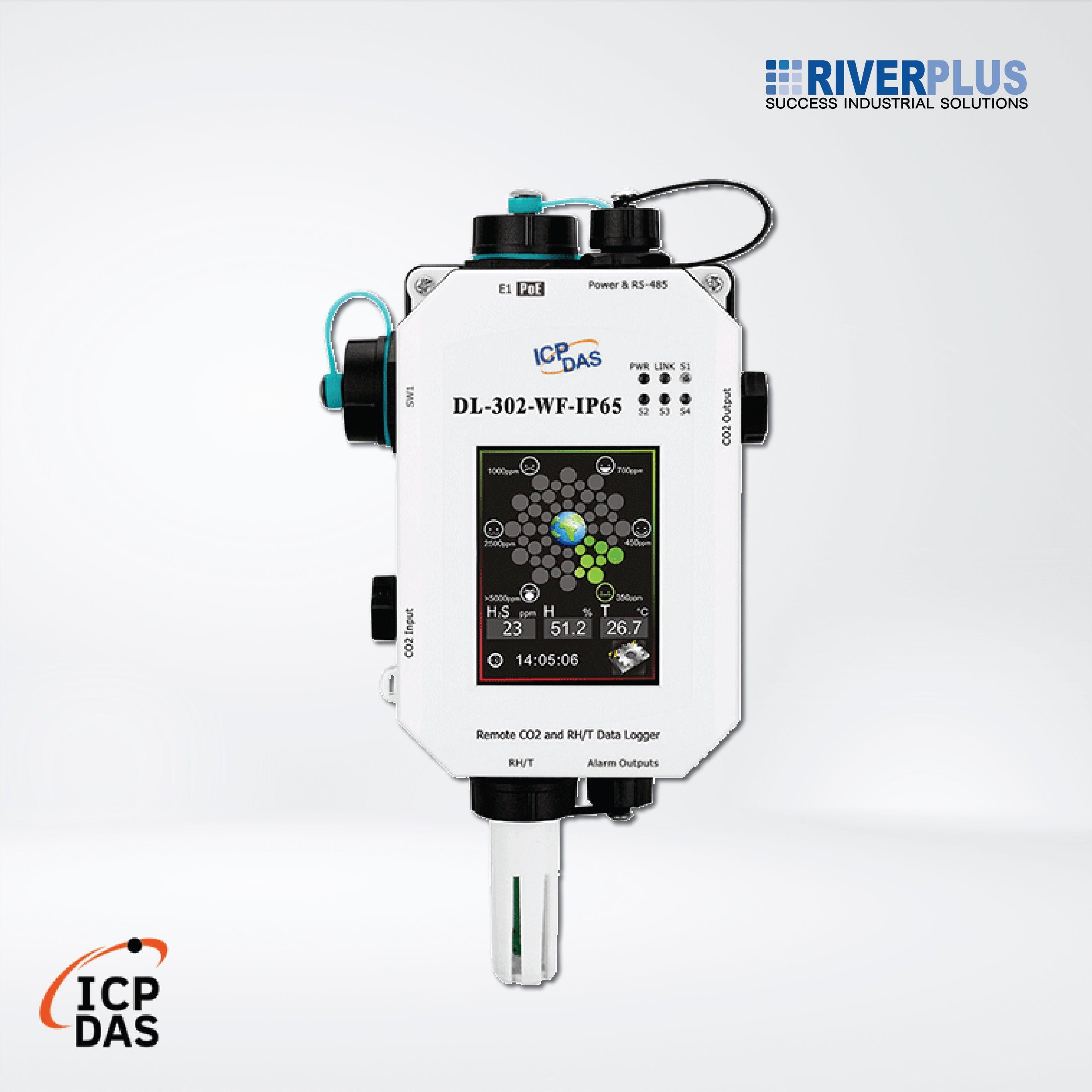 DL-302-WF-IP65 IP65 Remote CO2/Temperature/Humidity/Dew Point Data Logger - Riverplus