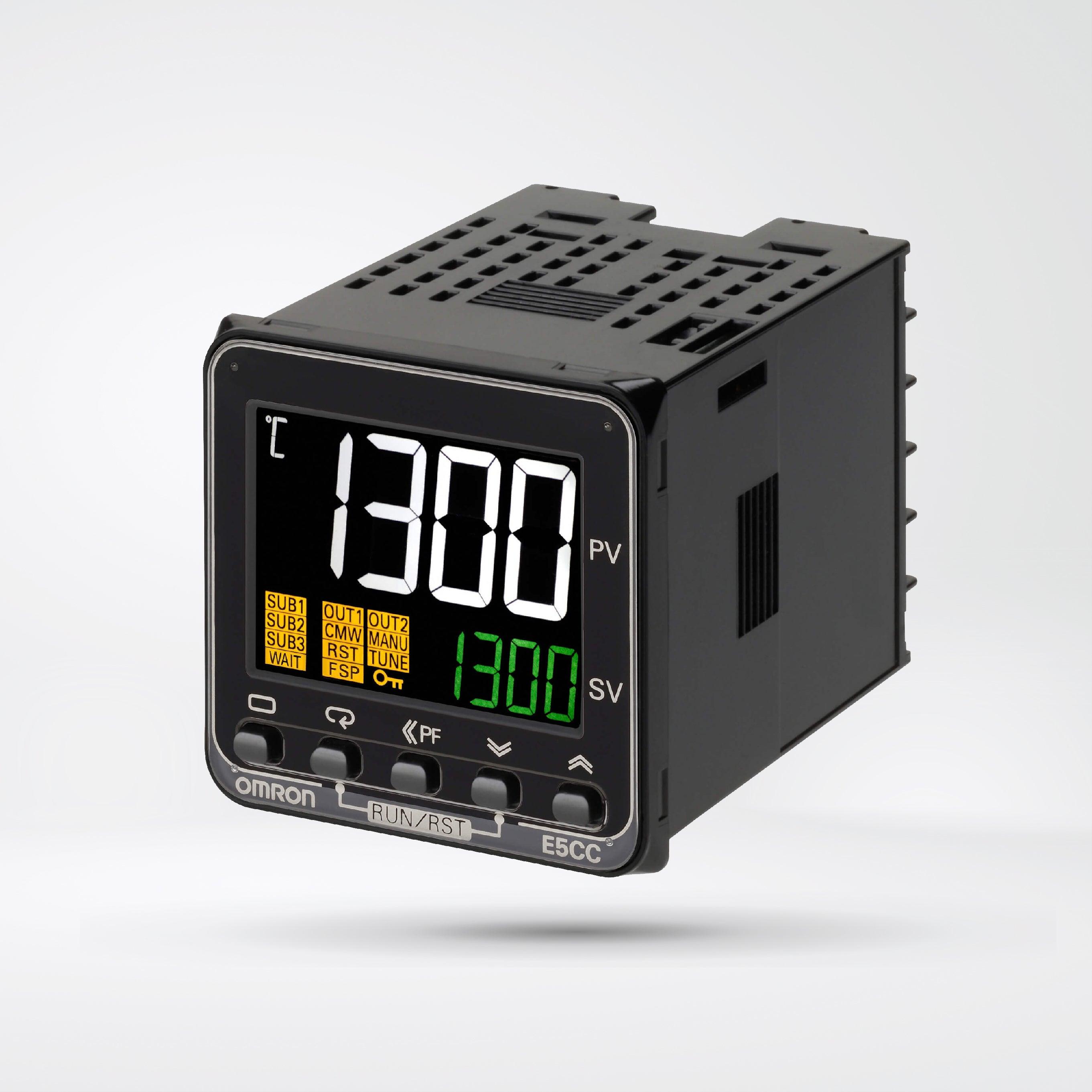 E5CC-RX3A5M-000 OMI Temperature controller, 1/16 DIN (48x48 mm), 1 Relay output, 3 AUX, 100-240 VAC - Riverplus