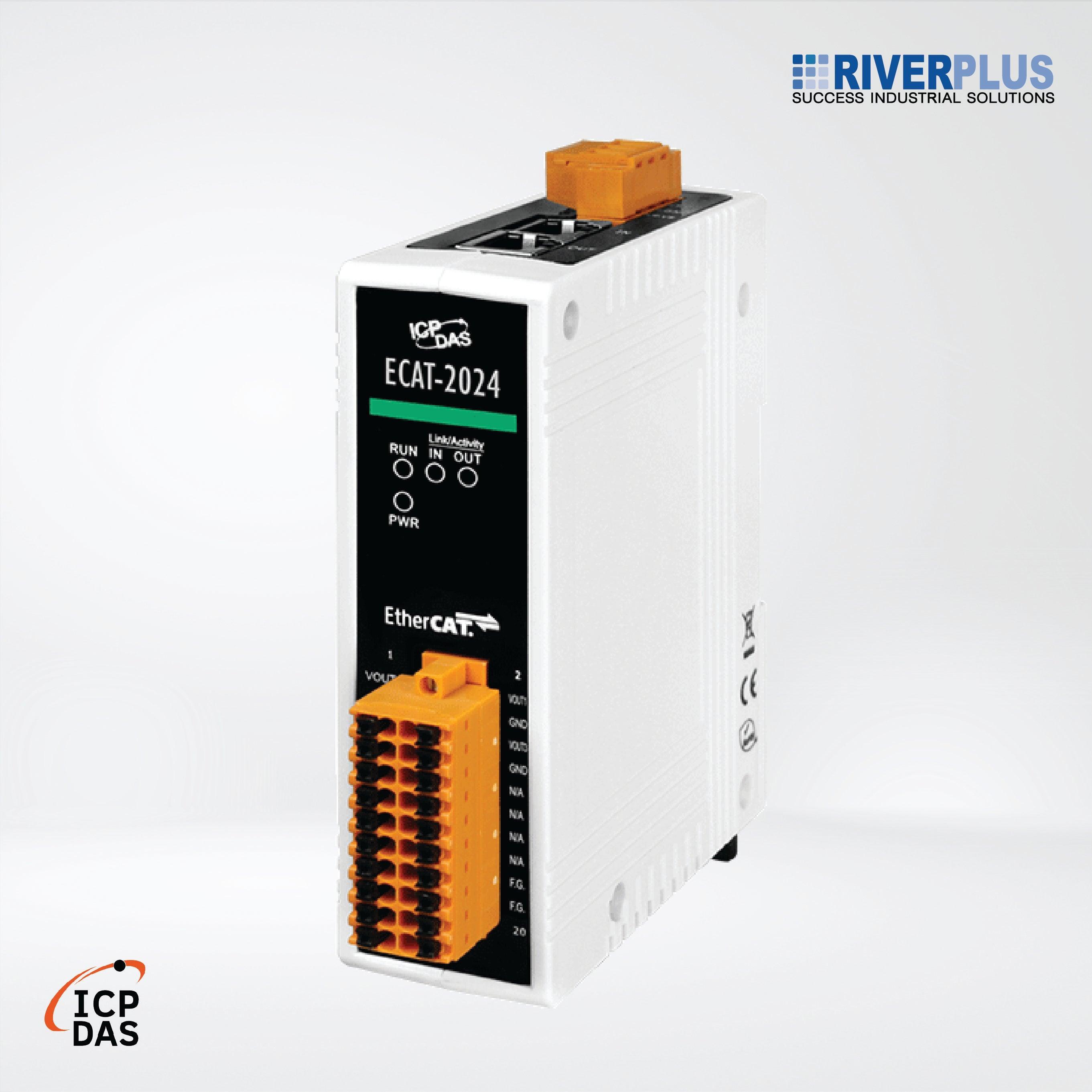 ECAT-2024 EtherCAT Slave I/O Module with Isolated 4-ch AO - Riverplus