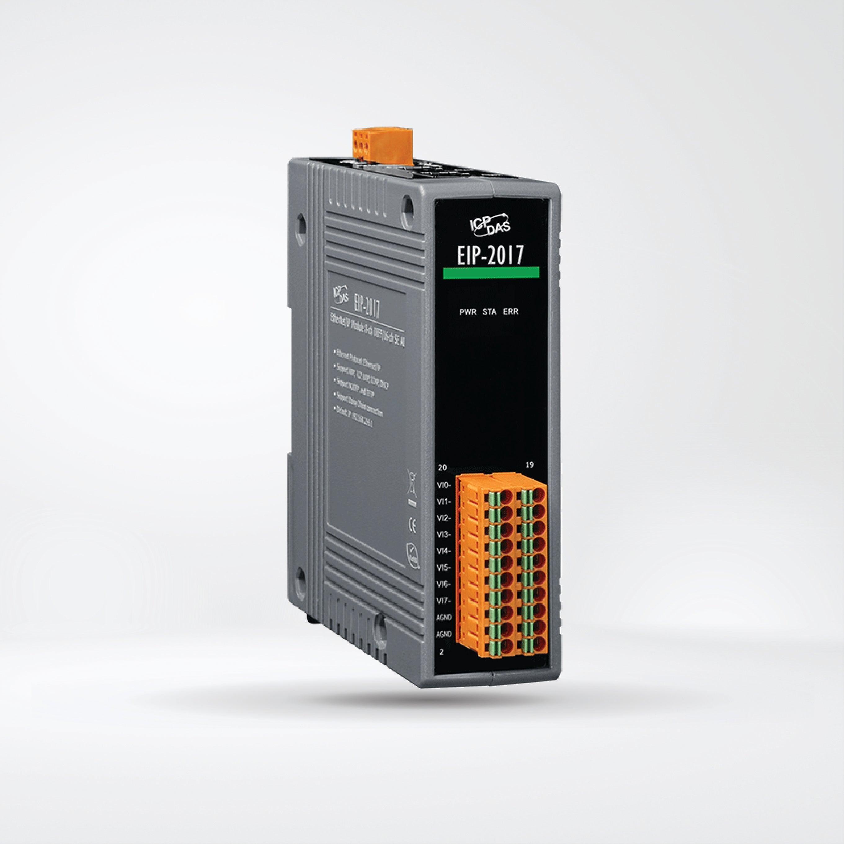 EIP-2017 EtherNet/IP Module (Isolated 8-ch DIFF / 16-ch SE Analog Inpu