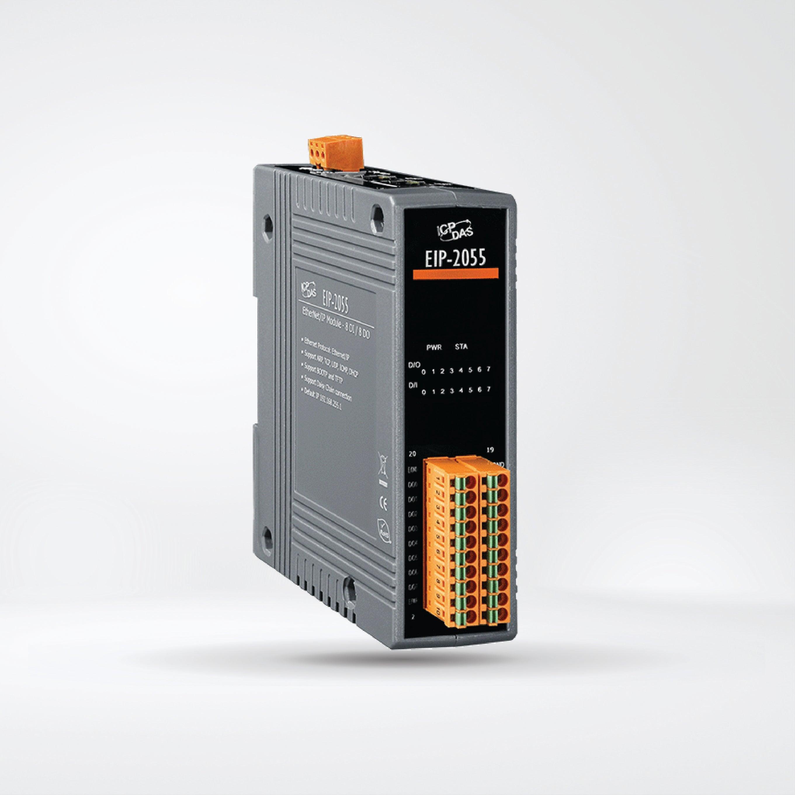 EIP-2055 EtherNet/IP Module (Isolated 8-ch DI and 8-ch DO)