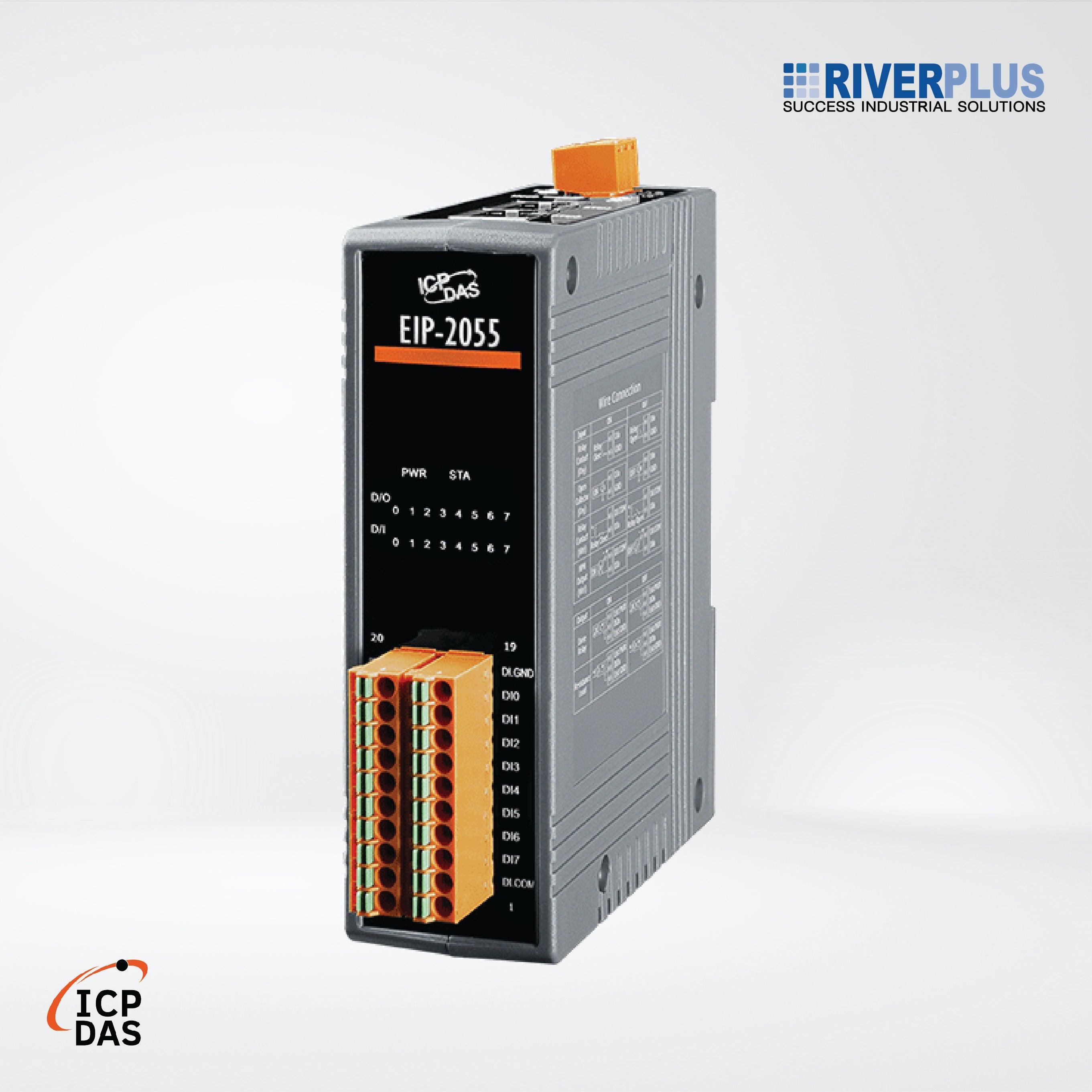 EIP-2055 EtherNet/IP Module (Isolated 8-ch DI and 8-ch DO) - Riverplus