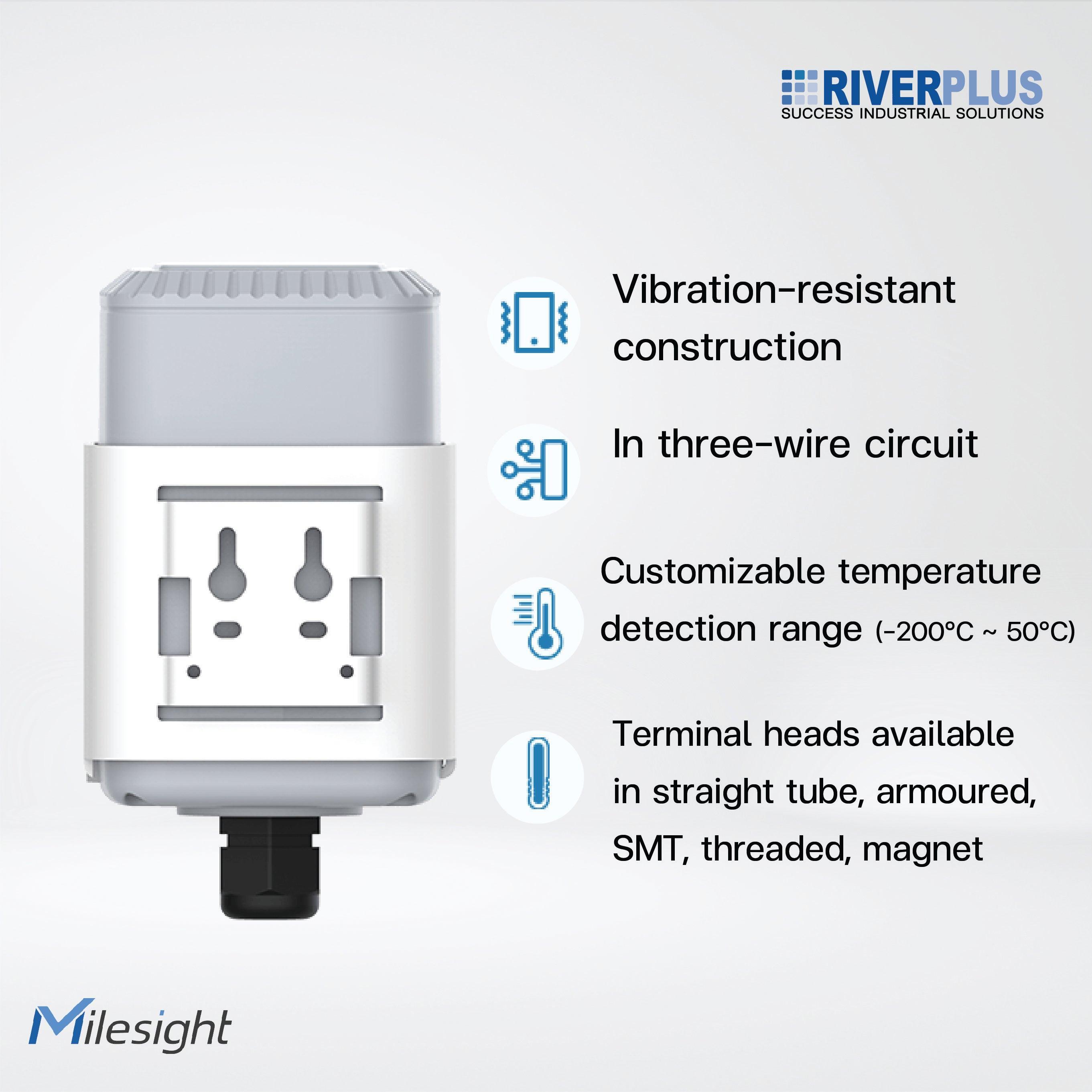EM500-PT100-T050 Industrial Temperature Sensor/ -200°C ~ 50°C - Riverplus