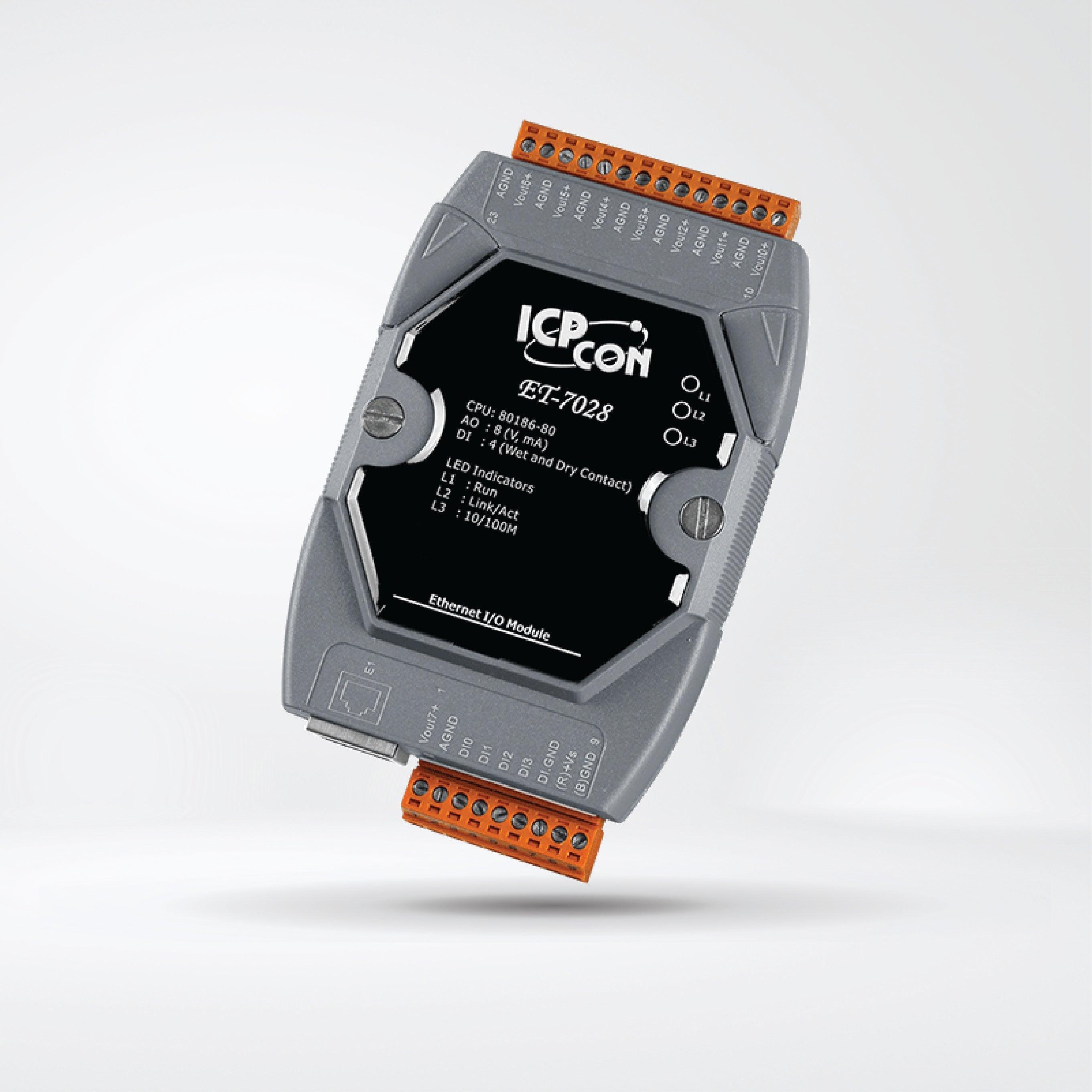ET-7028 Ethernet I/O Module 8-ch AO