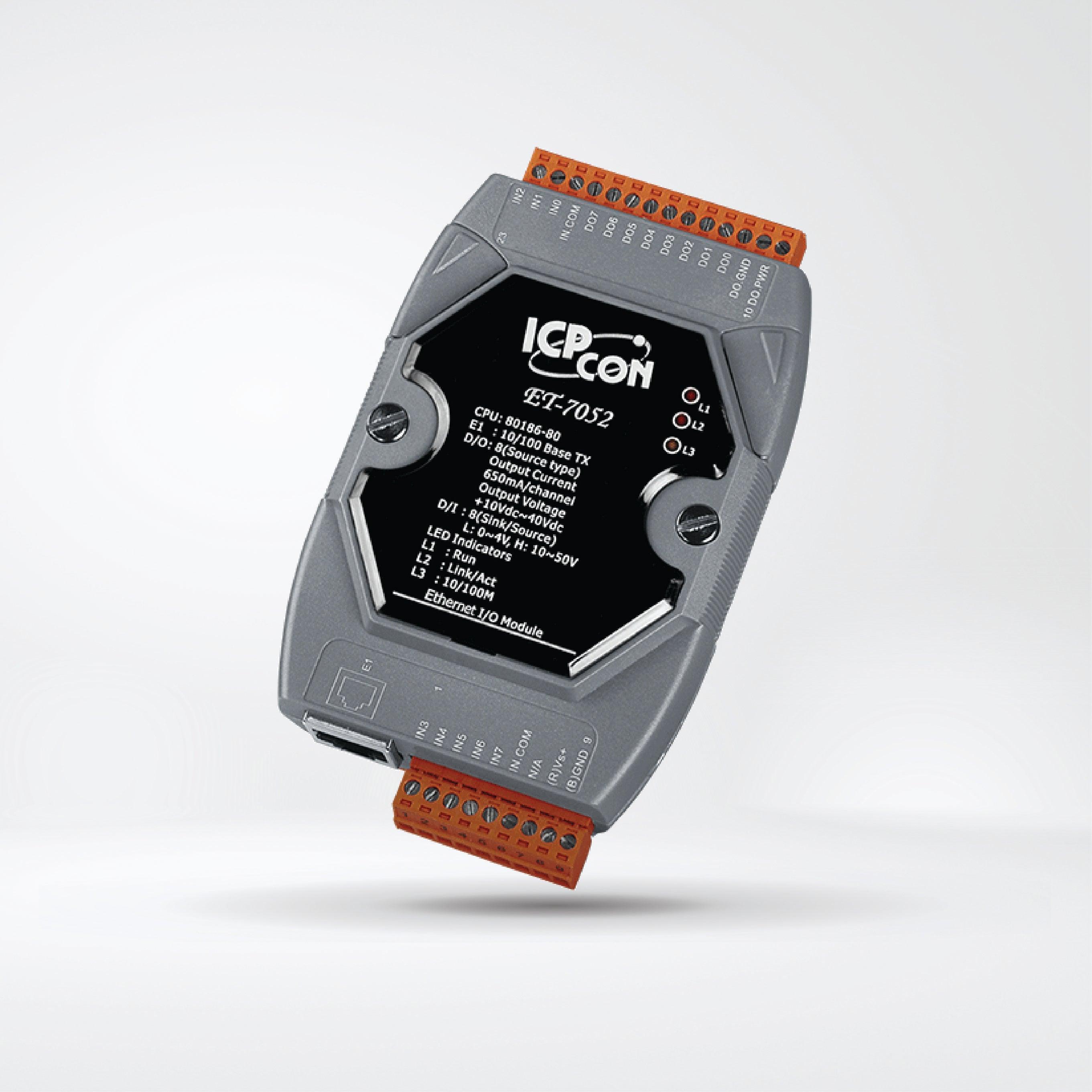 ET-7052 Ethernet I/O Module 8-ch DI and 8-ch DO