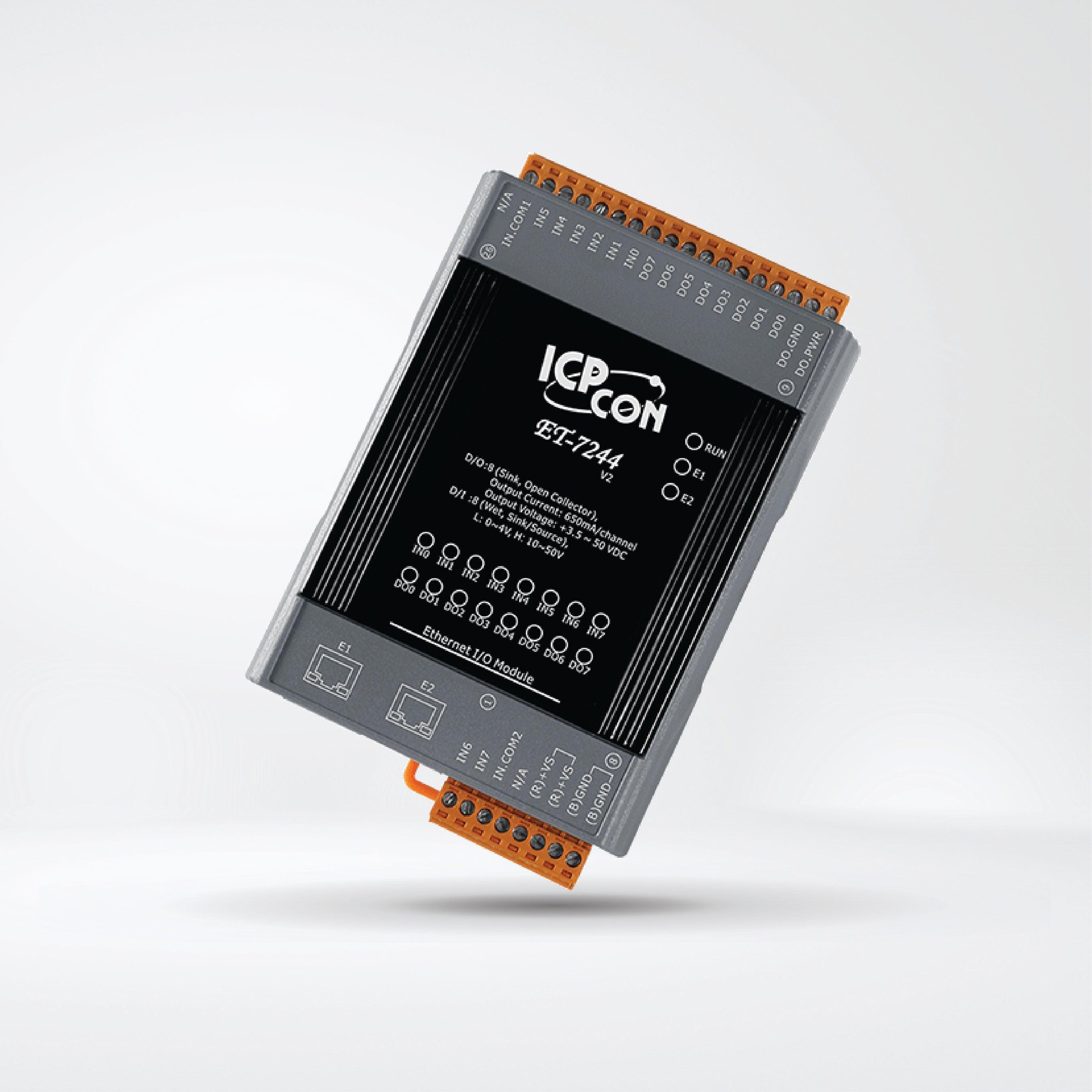 ET-7244 Ethernet I/O Module 8-ch DI and 8-ch DO