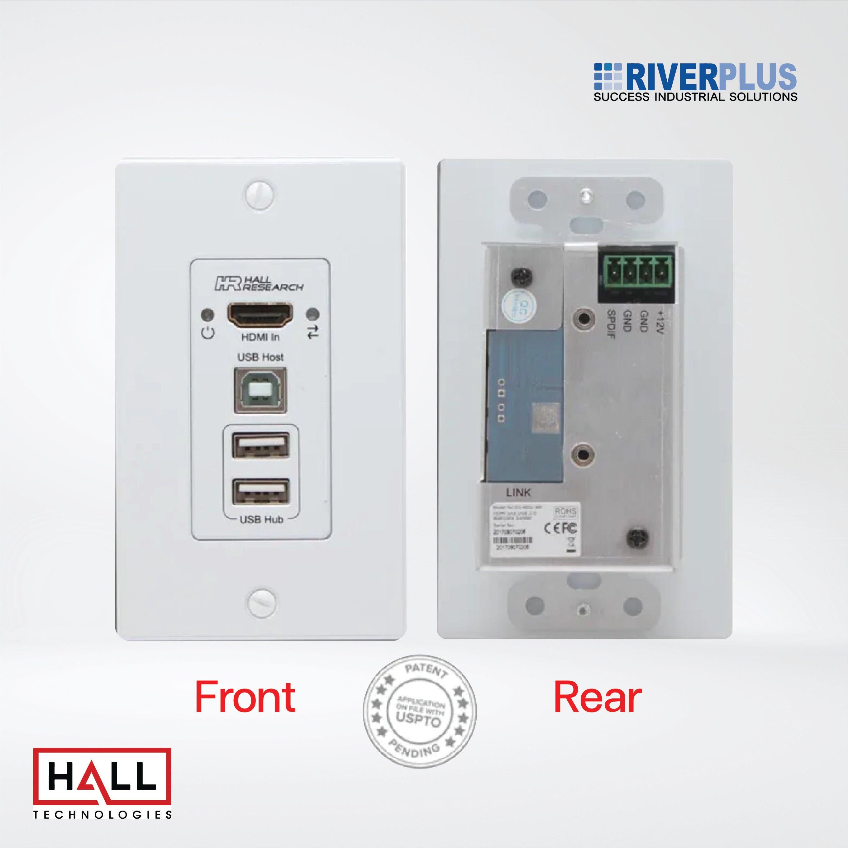 EX-HDU HDMI and USB Extension on CAT6 with Audio and Integrated Control - Riverplus