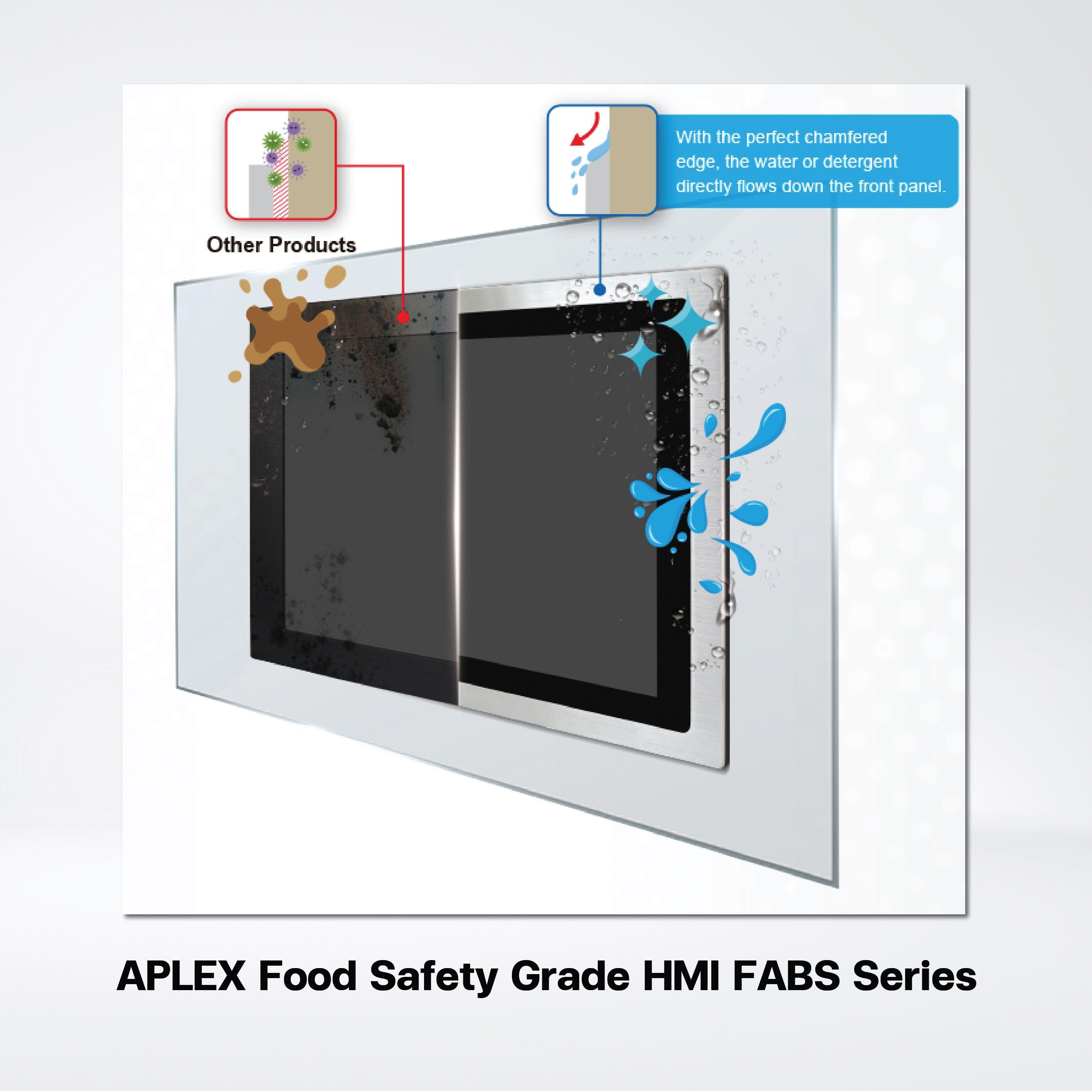 FABS-116GH 15.6” Flat Front Panel IP66 Stainless Chassis Display - Riverplus