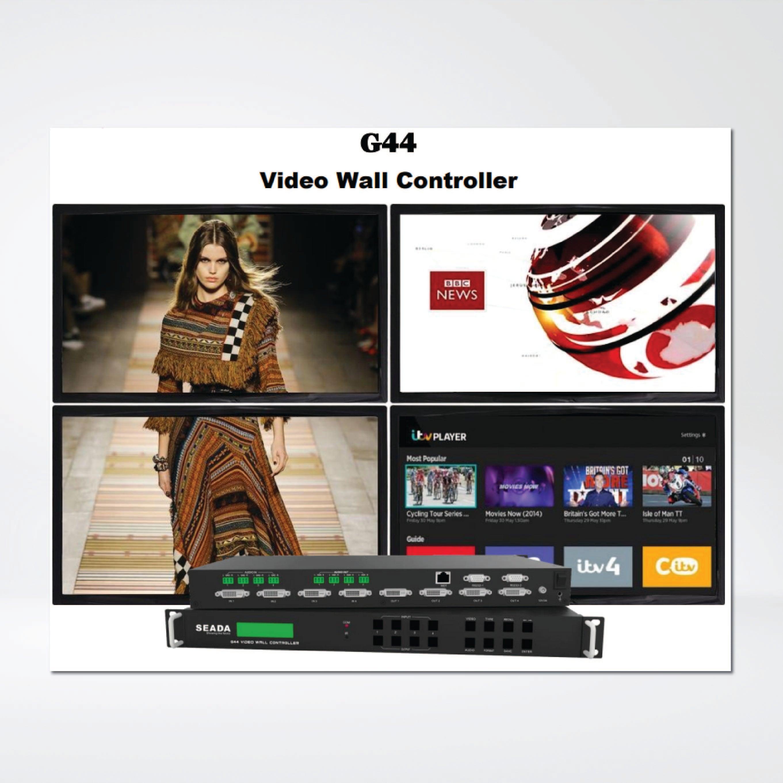 G44-DVI Up to 4 HDMI/DVI/VGA/CVBS/YPbPr inputs ,Resolution up to1080p@60fps. - Riverplus