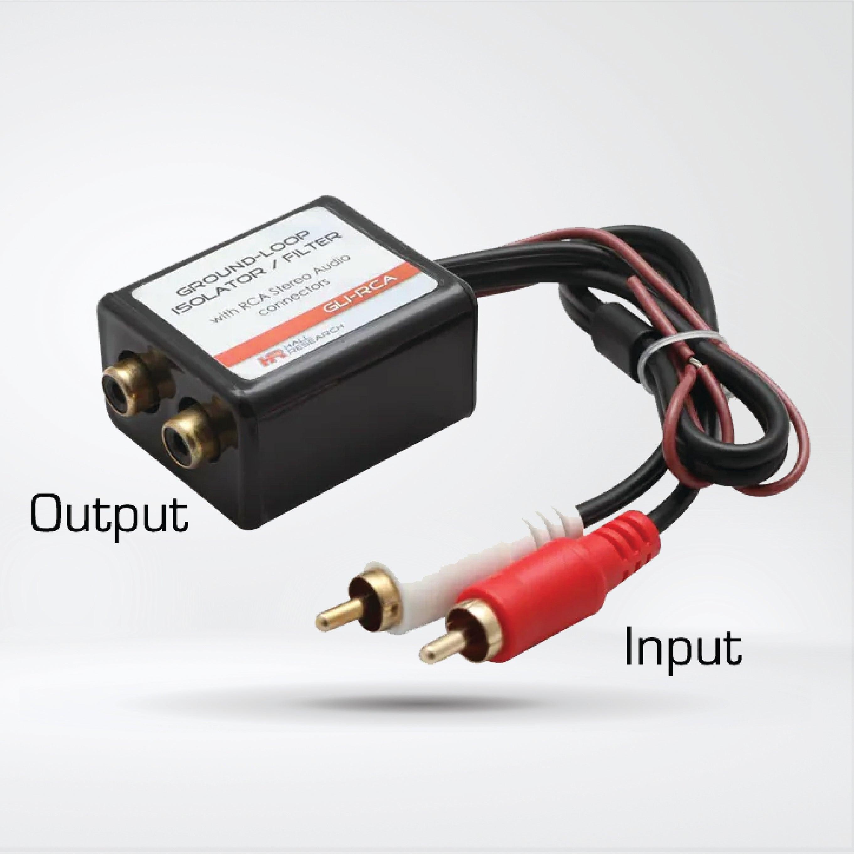 GLI RCA Stereo Audio Ground Loop Isolator Filter With RCA Connectors Gli rca stereo audio ground loop isolator filter with rca connectors