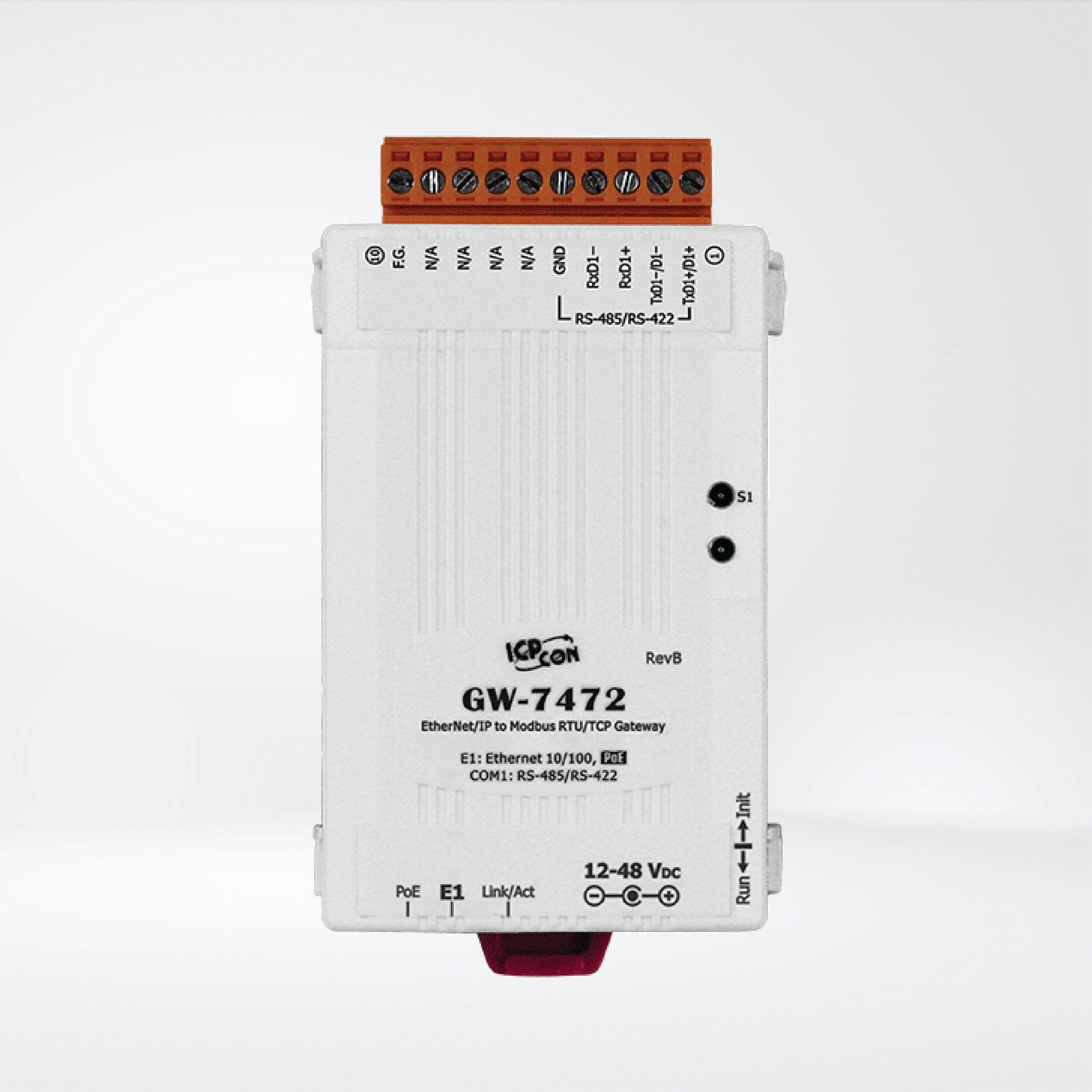 GW-7472 EtherNet/IP to Modbus RTU/TCP Gateway - Riverplus