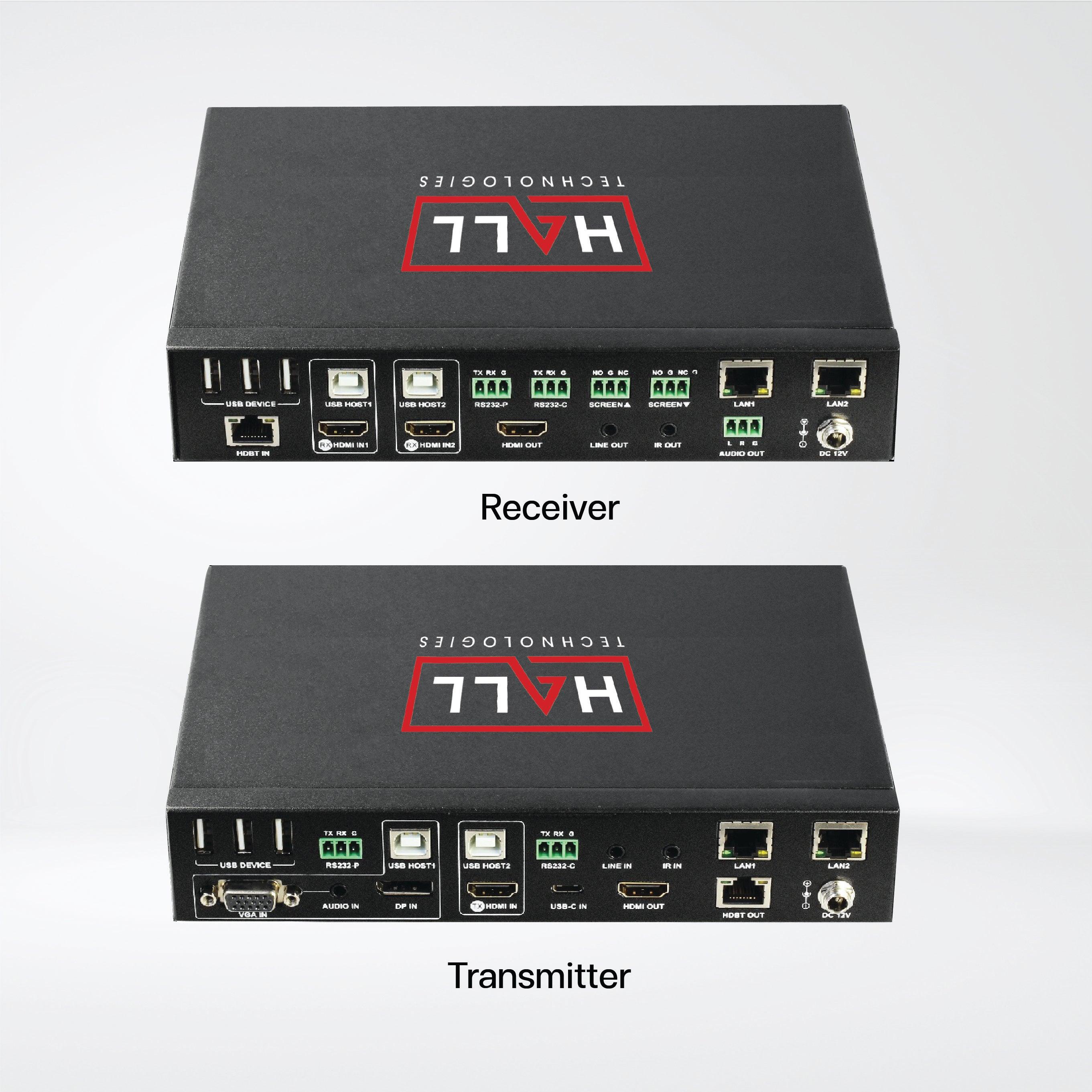 HT-GEMINI 4K 6 Multiformat Input Extender Switch with USB Extension for Soft Codec - Riverplus