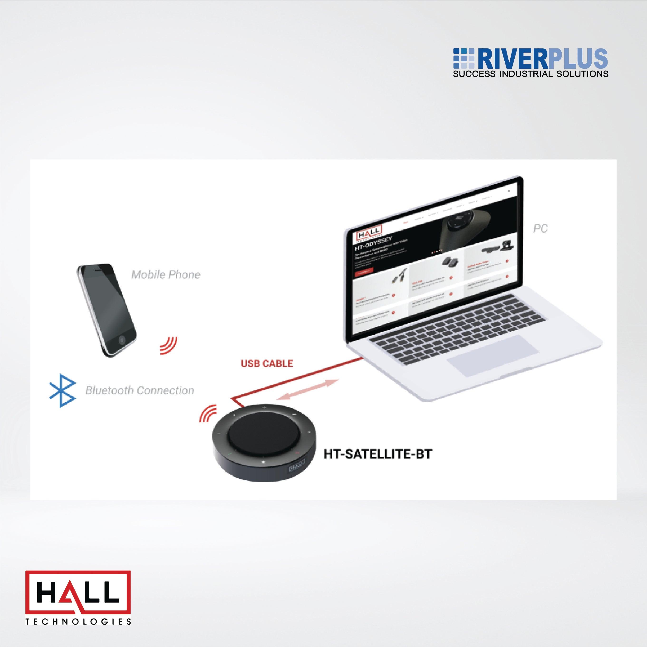 HT-SATELLITE-BT Portable USB and Bluetooth Conference Speakerphone - Riverplus