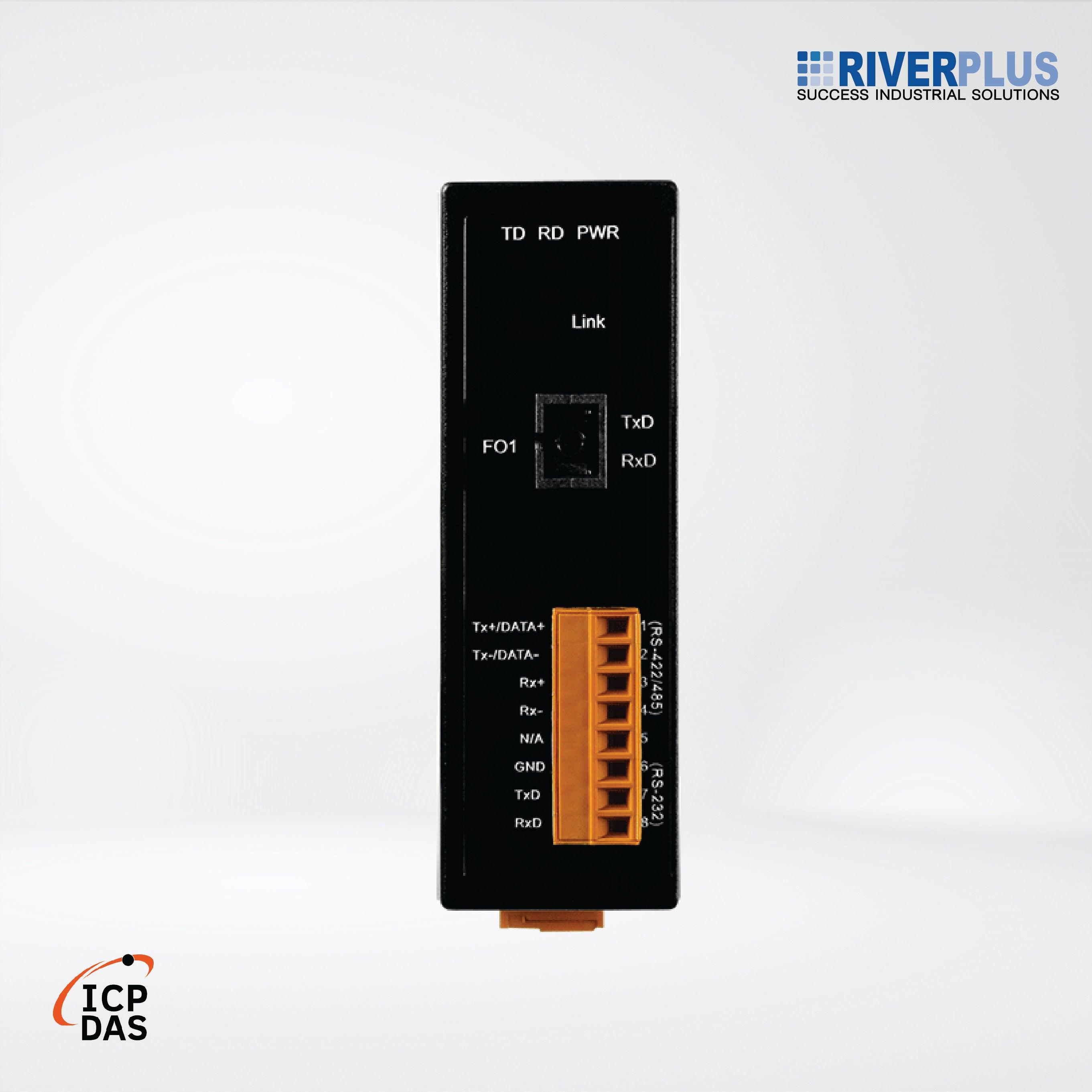 I-2542-B RS-232/422/485 to Single-Mode 15 Km, SC Fiber optic converter, TX 1550 nm, RX 1310 nm - Riverplus