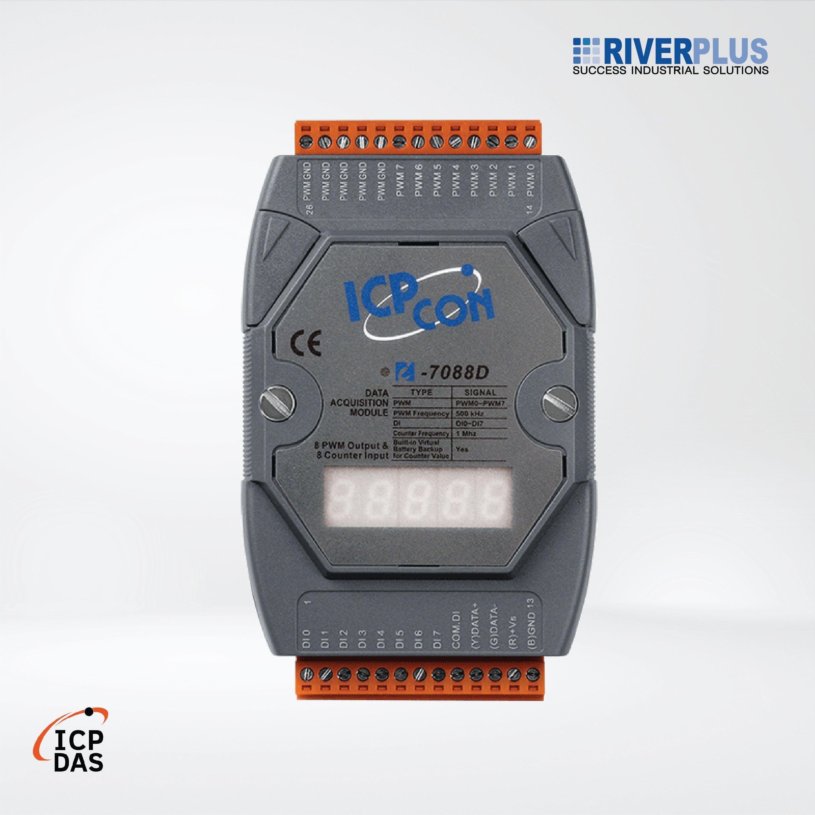 I-7088D-G 8-ch PWM Output and 8-ch High-speed Counter Input Module (5 VDC) - Riverplus
