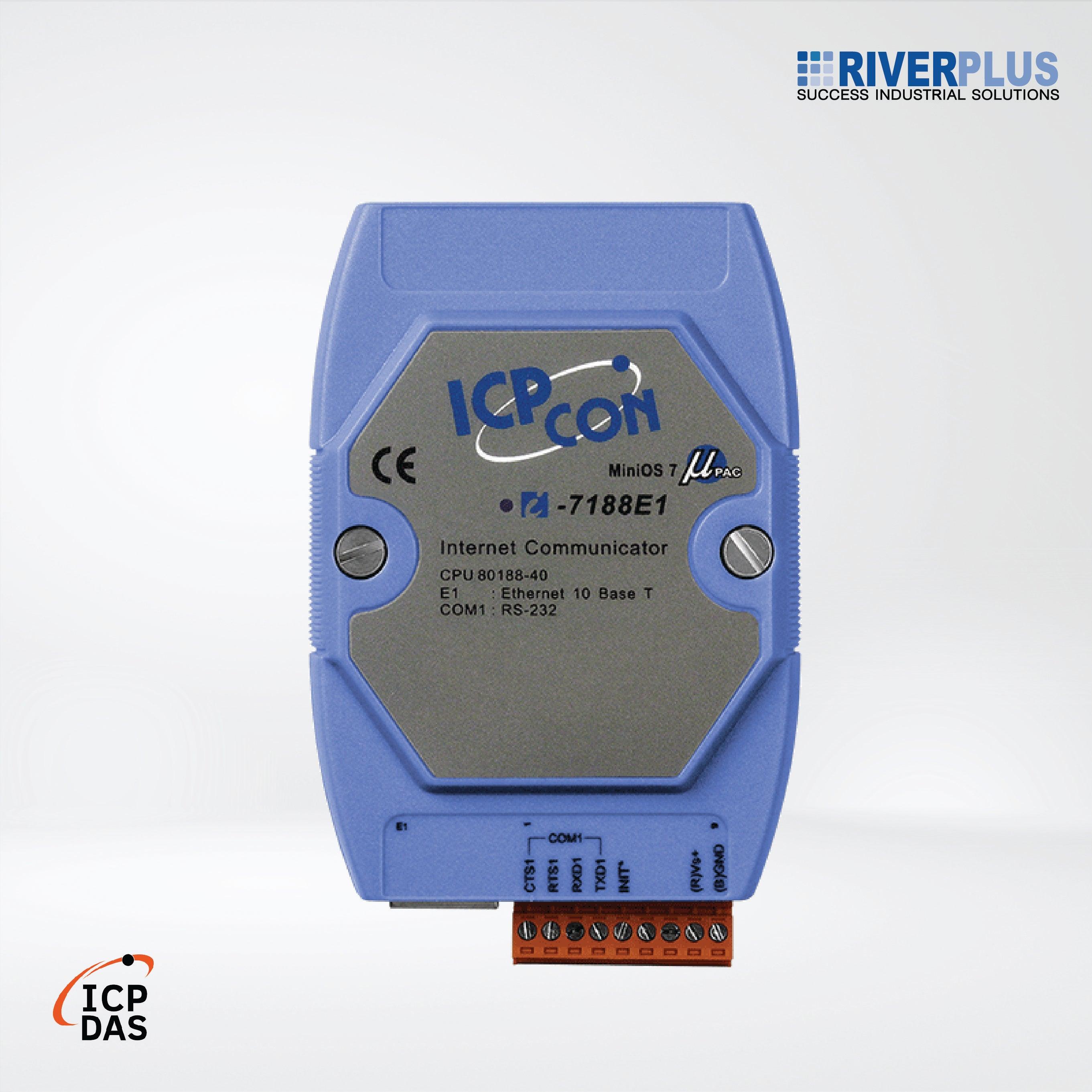 I-7188E1 Programmable Ethernet to 1x RS-232 port converter - Riverplus