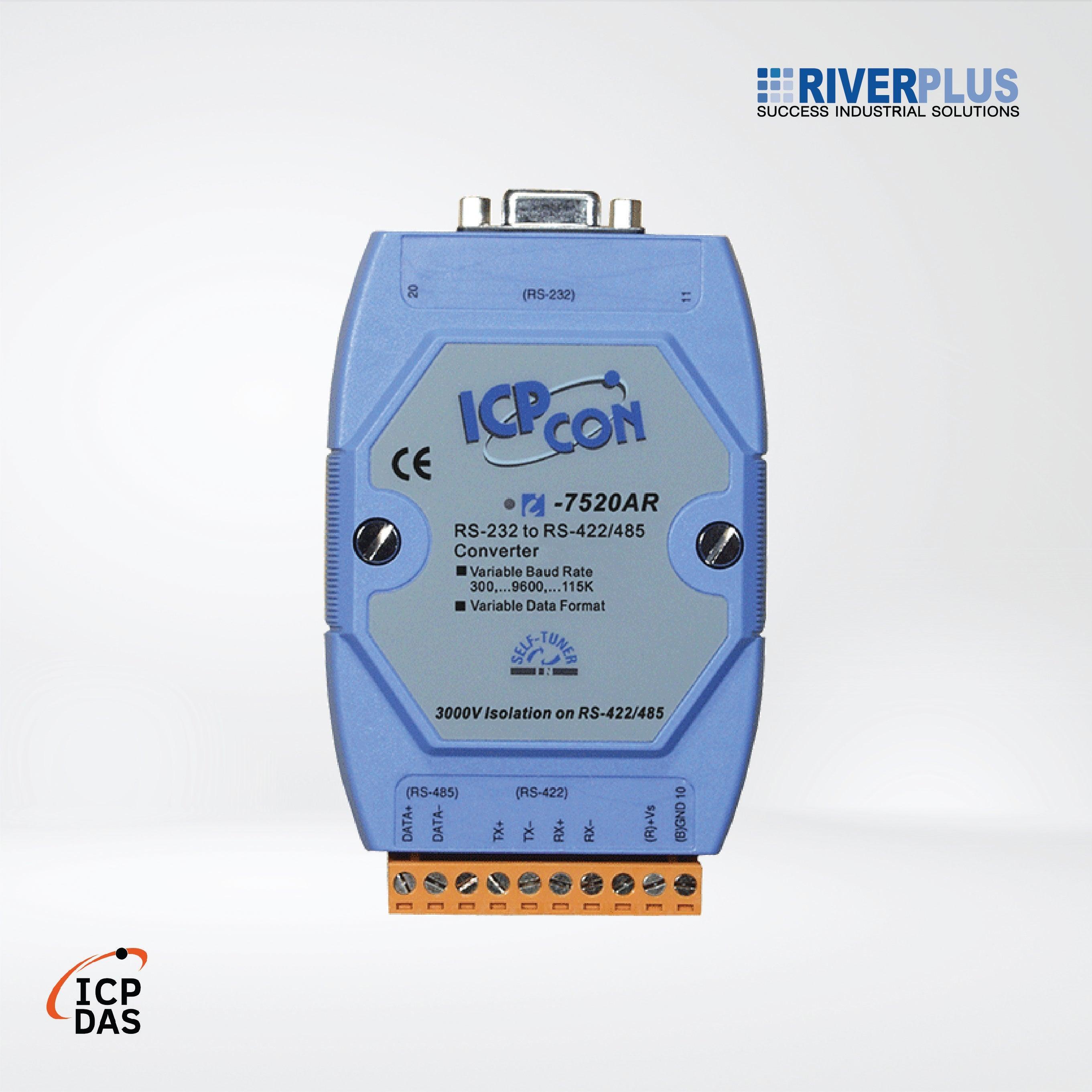 I-7520AR RS-232 to Isolated RS-422/485 Converter - Riverplus