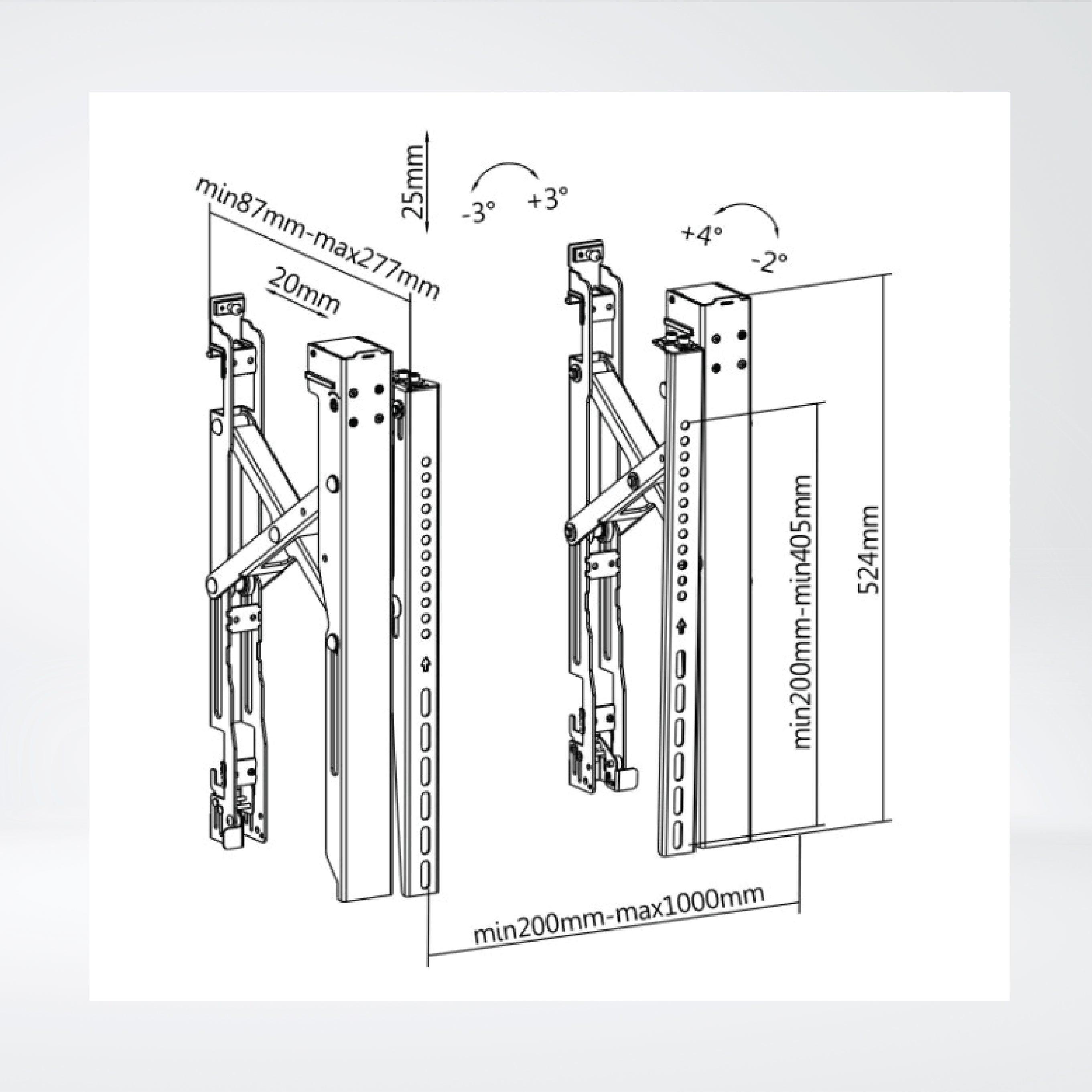 LVW06-ARM VIDEO WALL MOUNT ARM - Riverplus