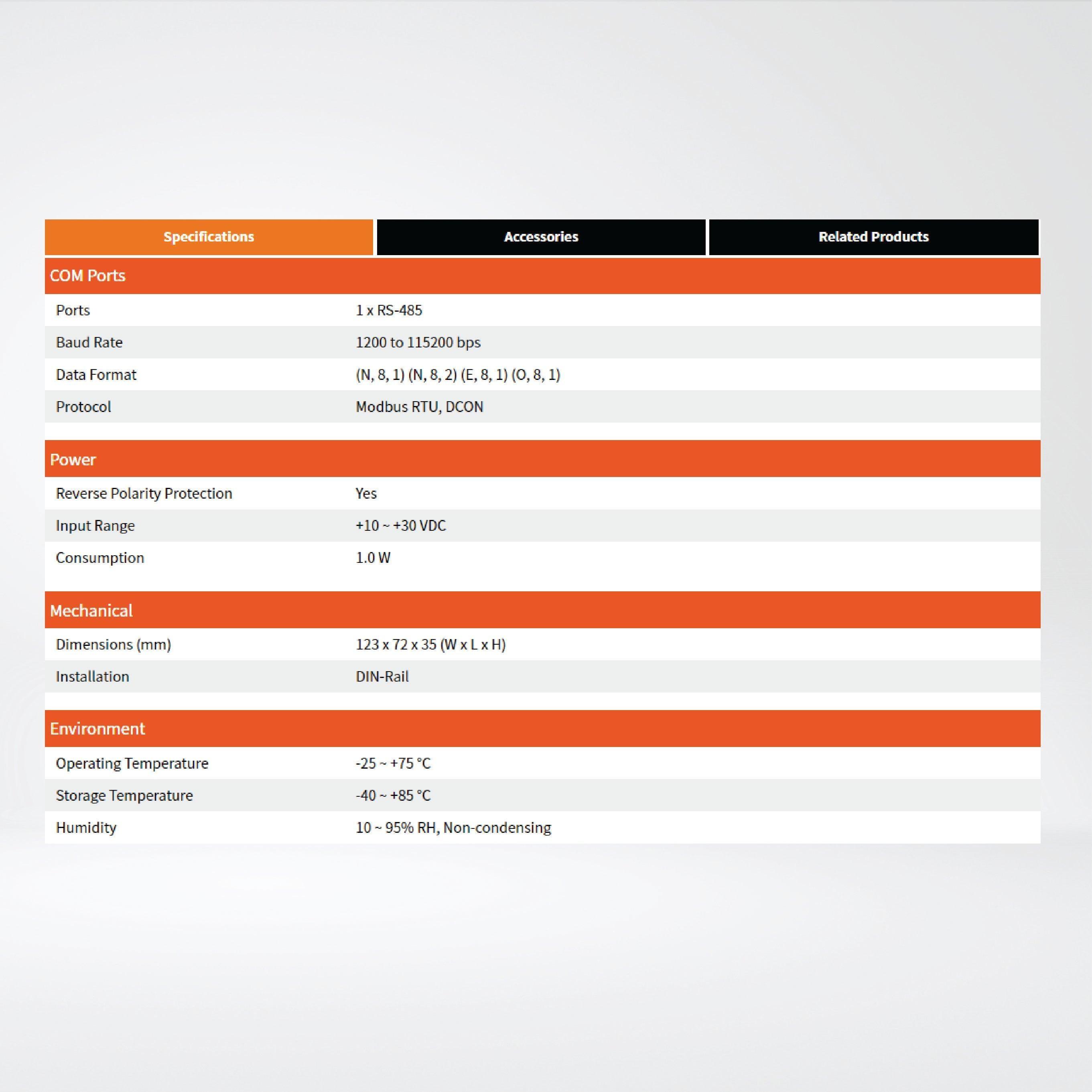 M-7018-G 8-ch Thermocouple Input Module - Riverplus