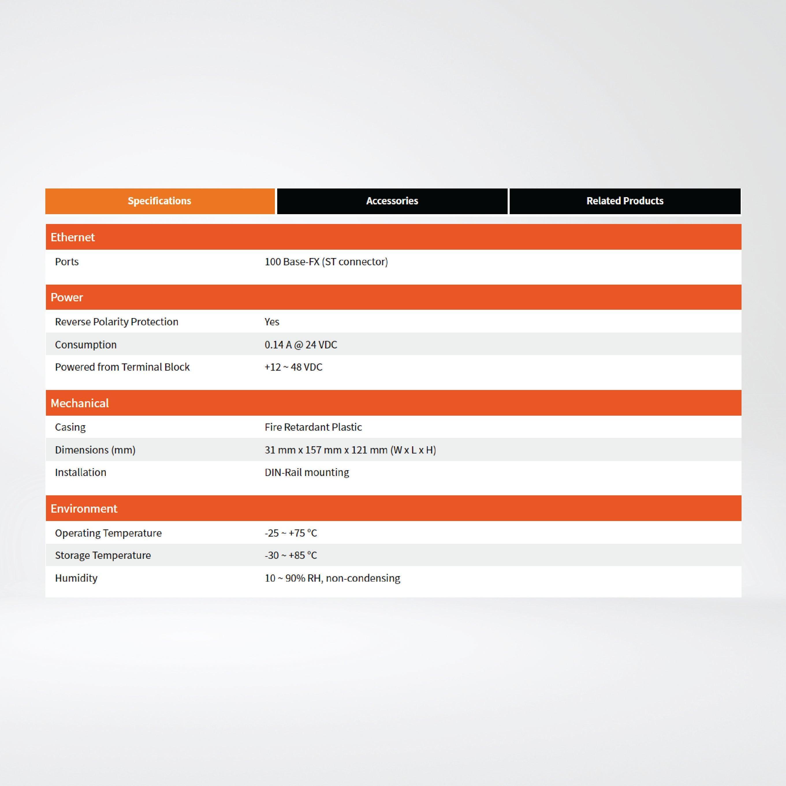 PDS-220FT Programmable (1x RS-232 and 1x RS-422/485) Serial-to-Fiber Device Server - Riverplus