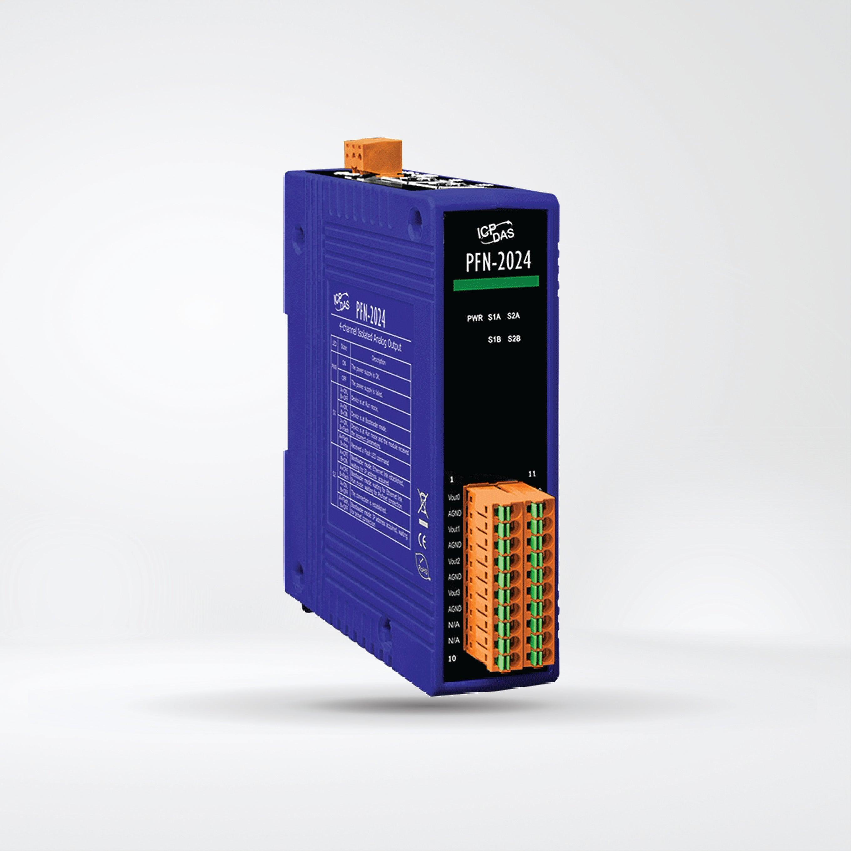 Profinet Based Analog Output Module PFN-2024 PROFINET I/O Module (4-channel Isolated Analog Output Module)