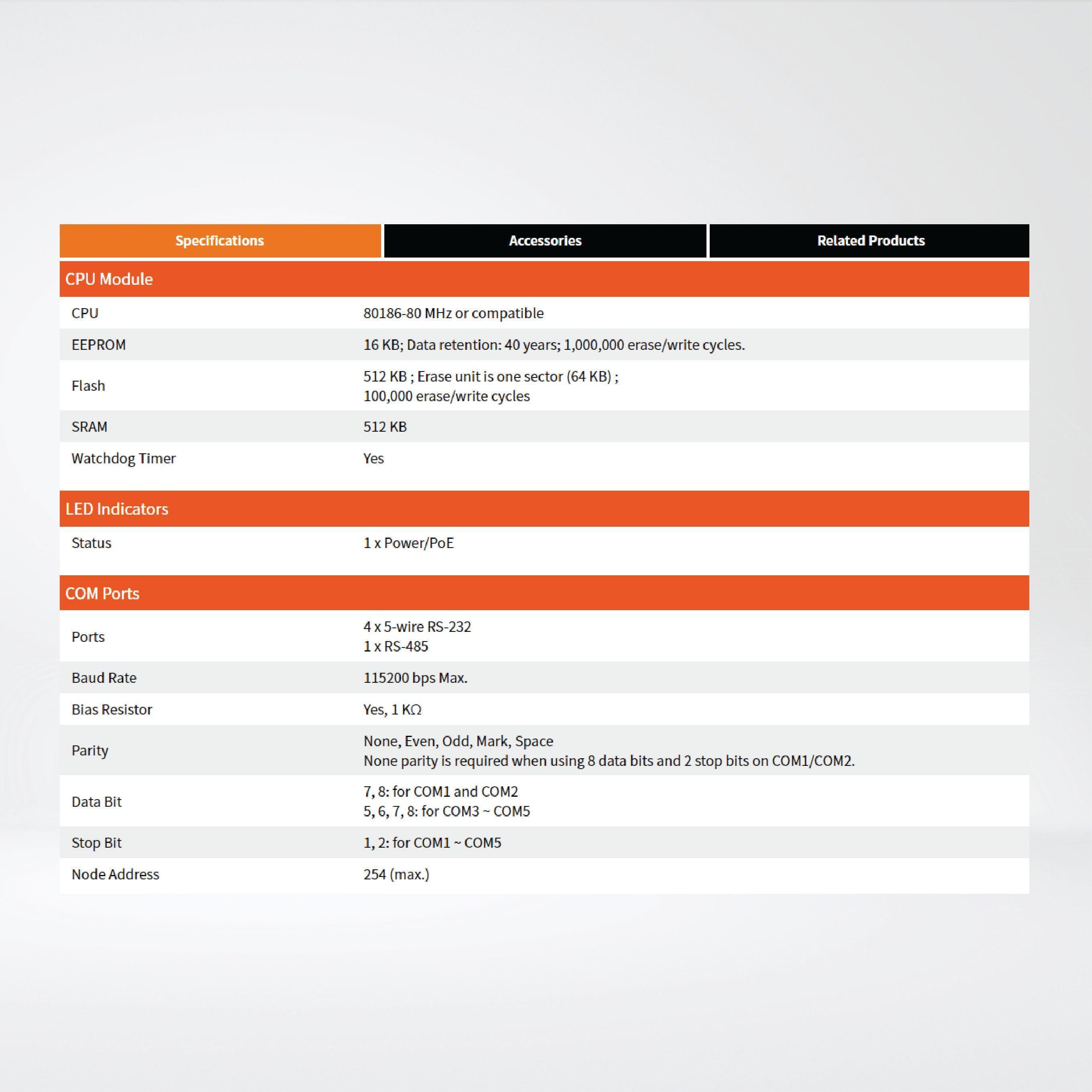 PPDS-752-MTCP Programmable (4x RS-232 and 1x RS-485) Serial-to-Ethernet Device Server - Riverplus