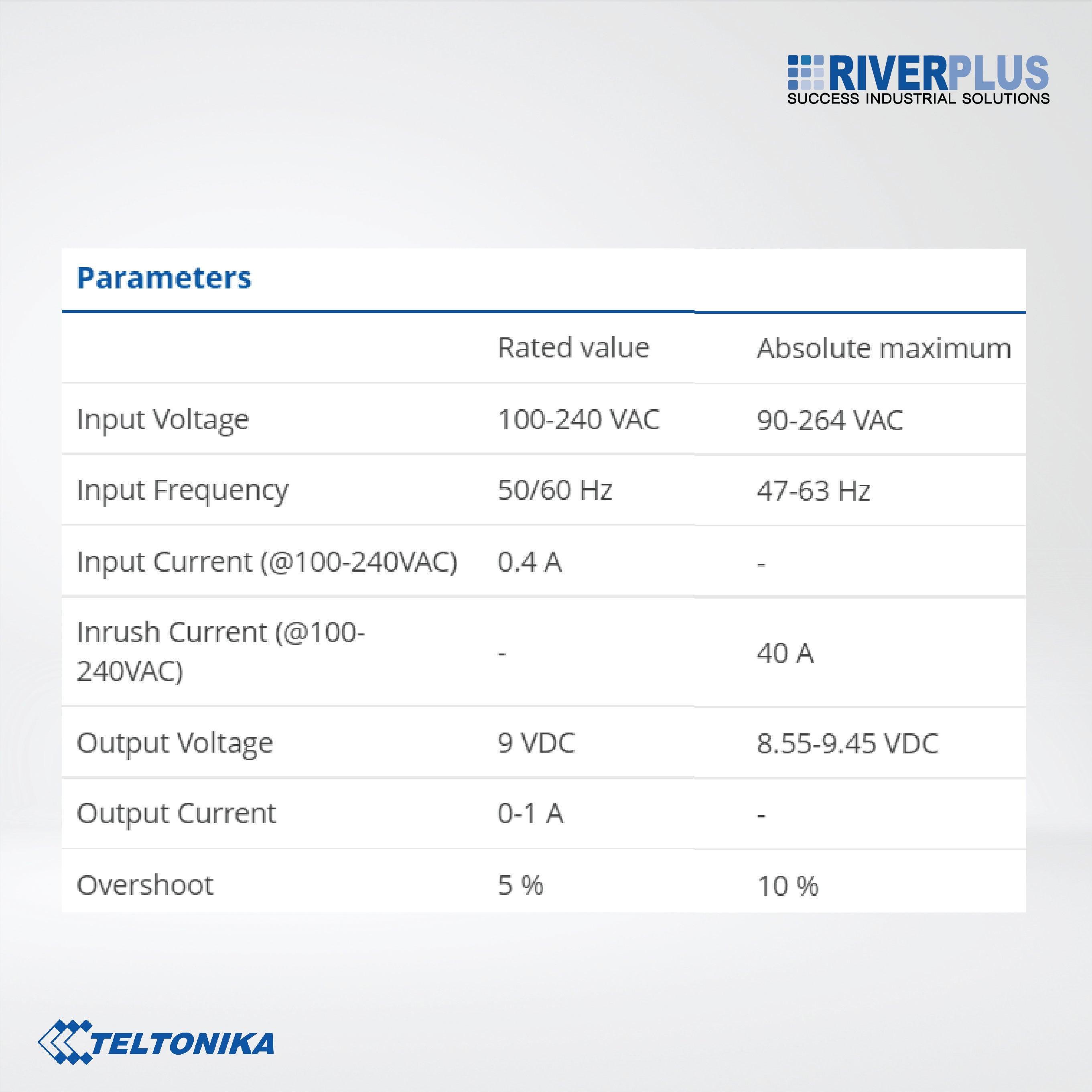 PR3PUUS3 US power supply, 9W - Riverplus