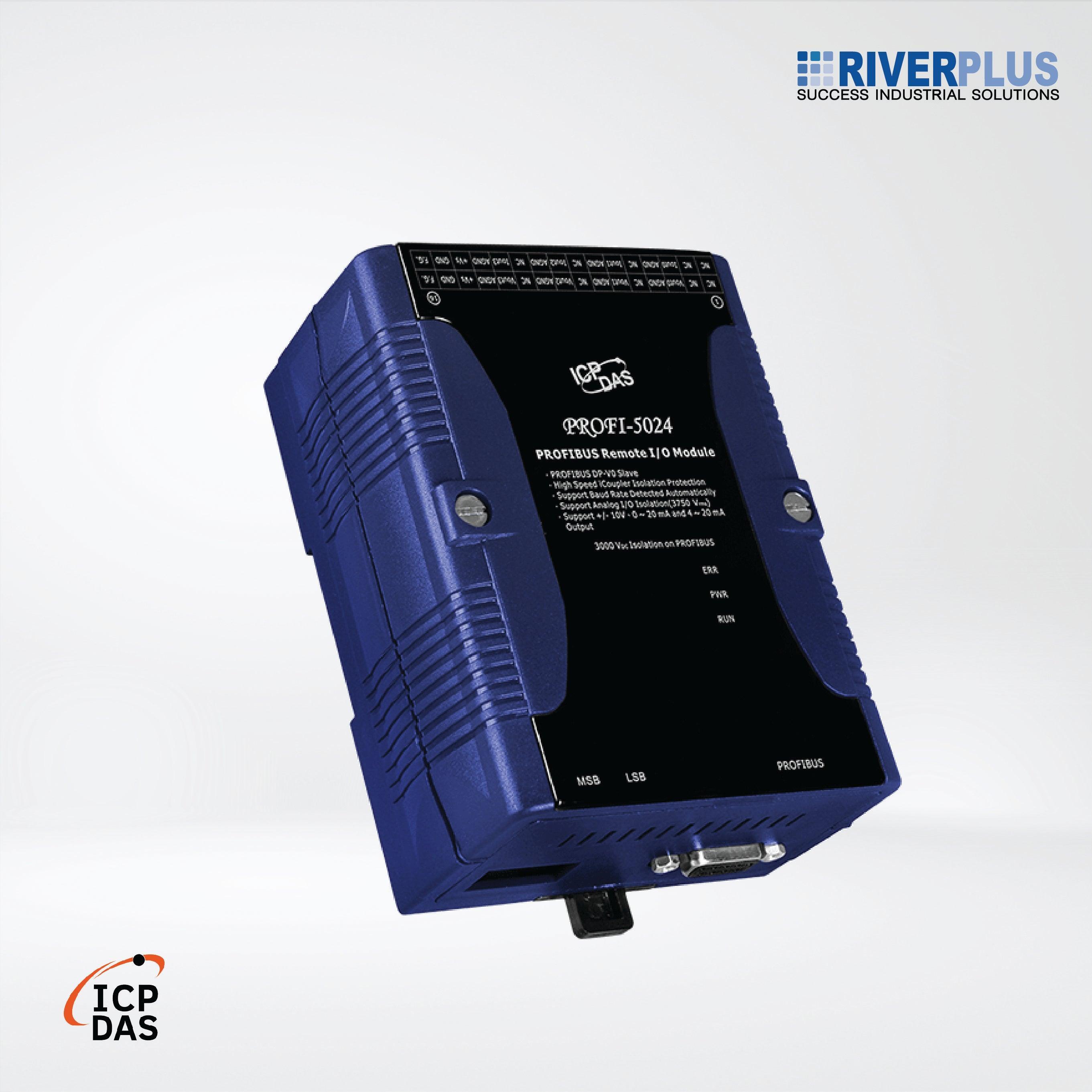 PROFI-5024 PROFIBUS Remote I/O Module (4-channel Isolated Analog Voltage & Current Output) - Riverplus