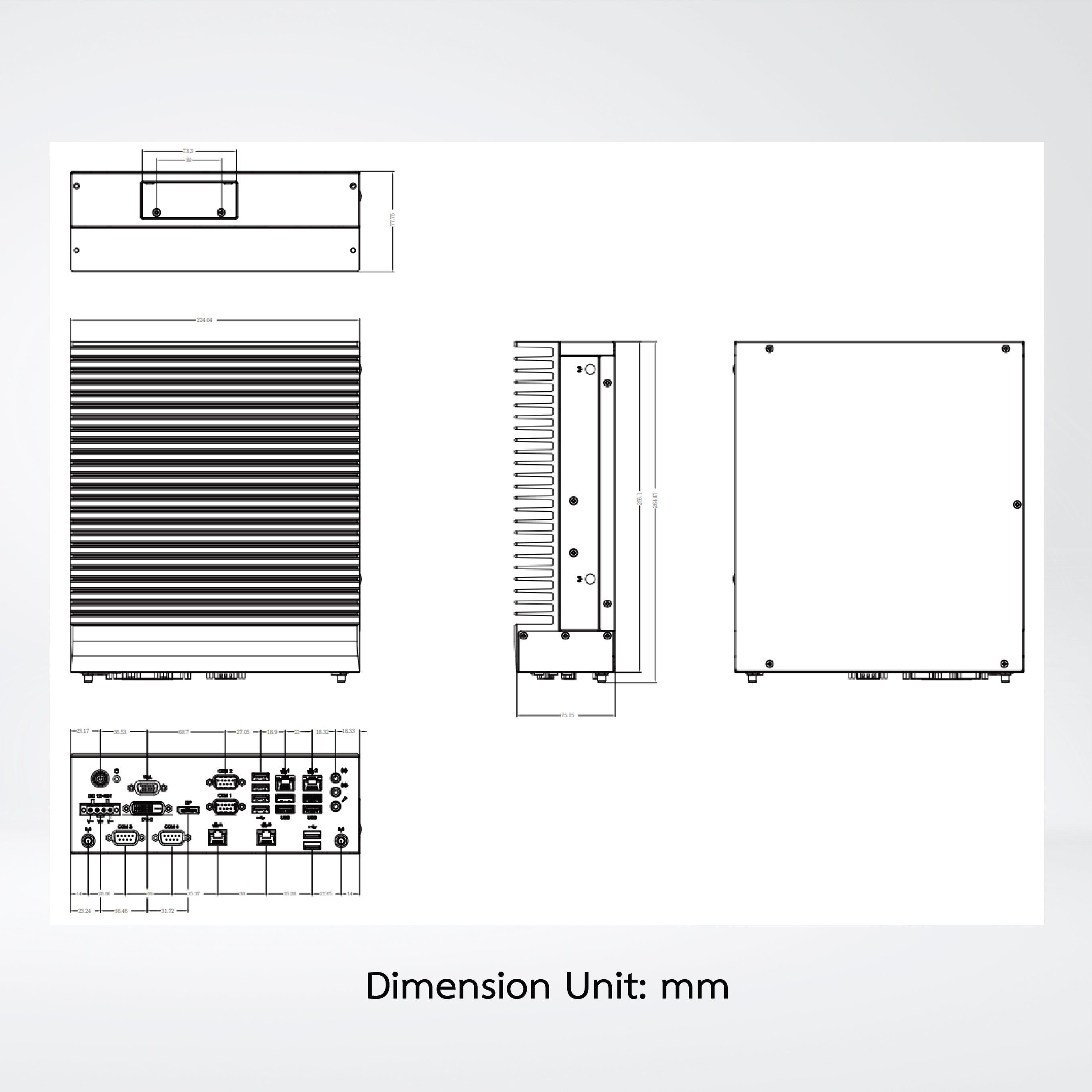 QBiX-JMB-ADLA67EH-A1 Industrial system with Intel® Q670E Chipset, Intel® Core™ i7-13700E Processor - Riverplus