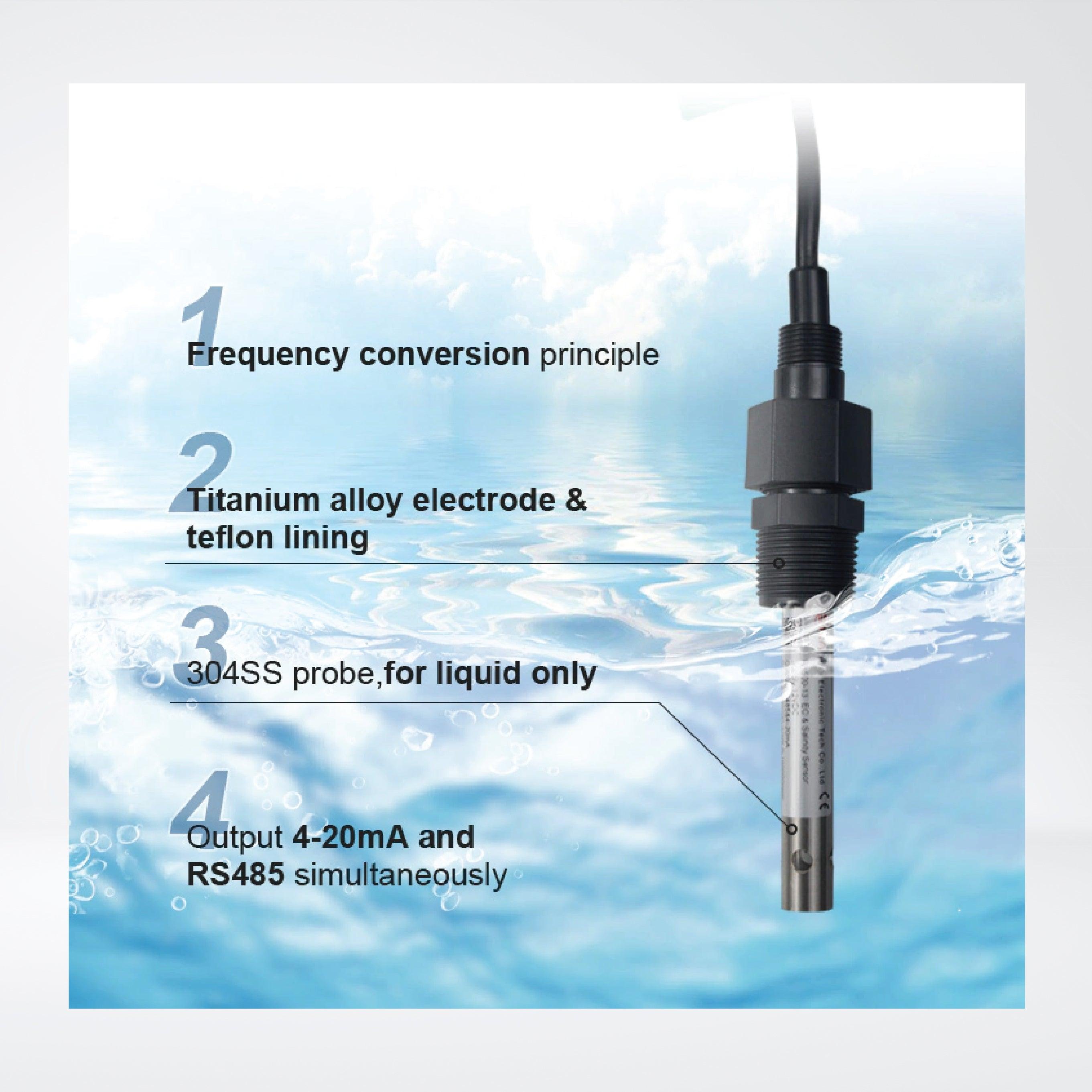 RK500-13 Online Electrical Conductivity （EC）/ Salinity Sensor - Riverplus