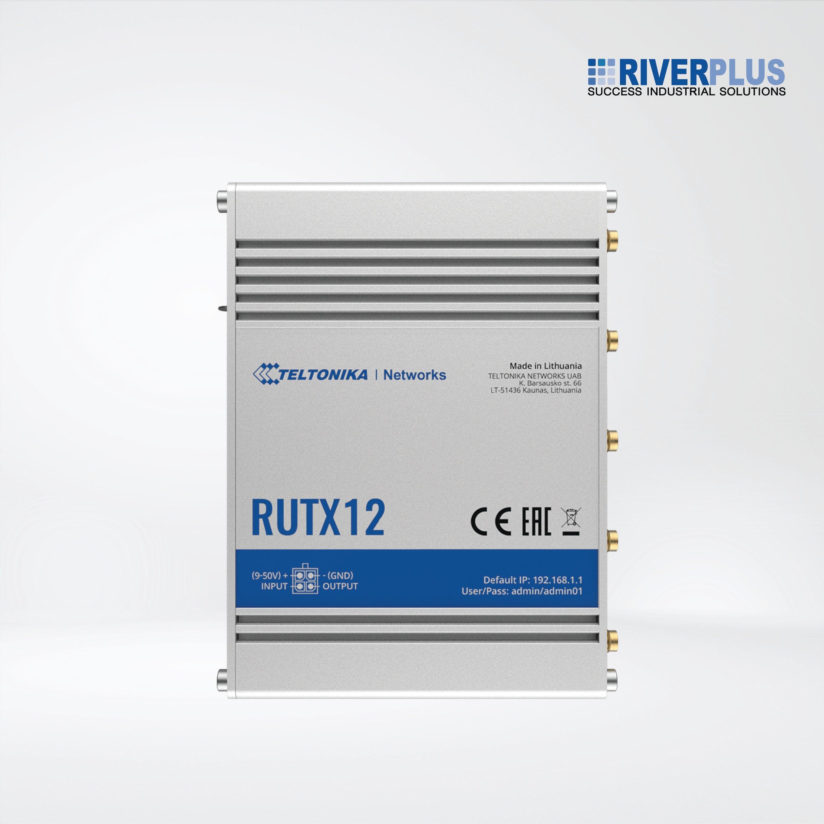 RUTX12 Dual LTE CAT 6 Industrial Cellular Router - Riverplus