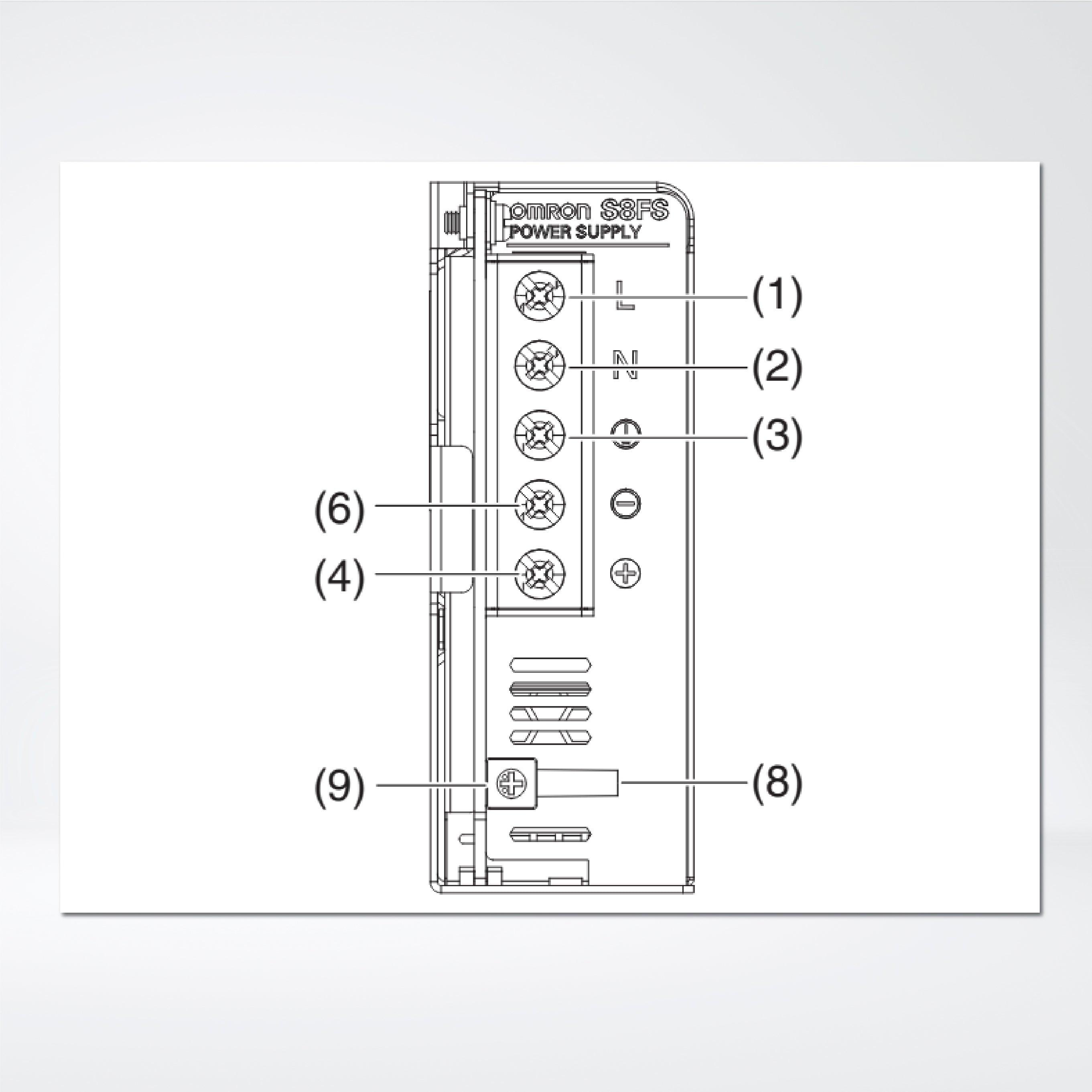 S8FS-G01505C Switch Mode Power Supply Superior Basic Performance, 15 W, 5 VDC, direct mounting - Riverplus