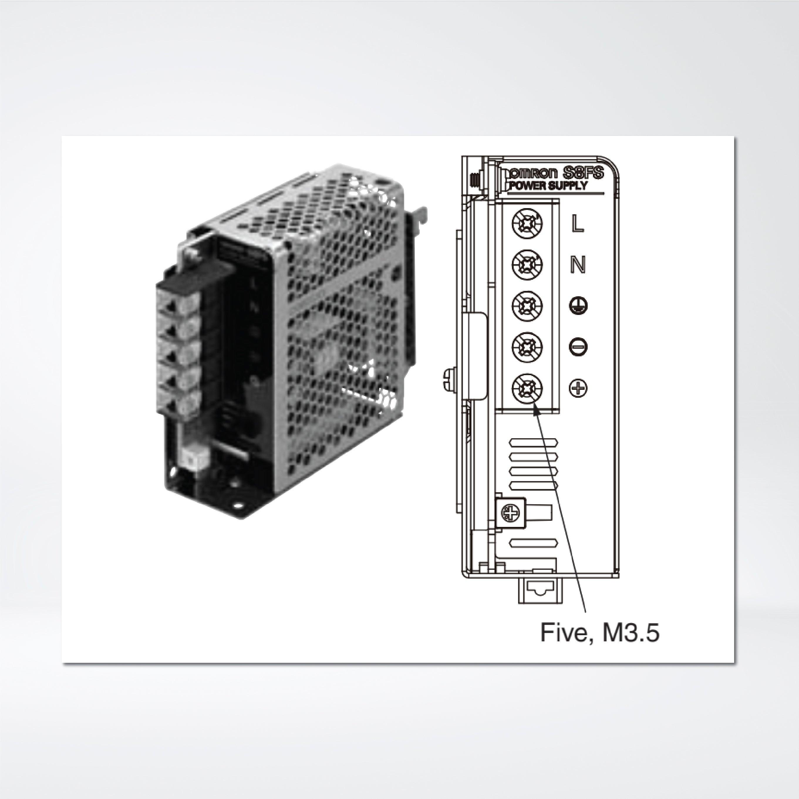 S8FS-G05005CD Switch Mode Power Supply Superior Basic Performance , 50 W, 5 VDC, DIN Rail Mounting - Riverplus