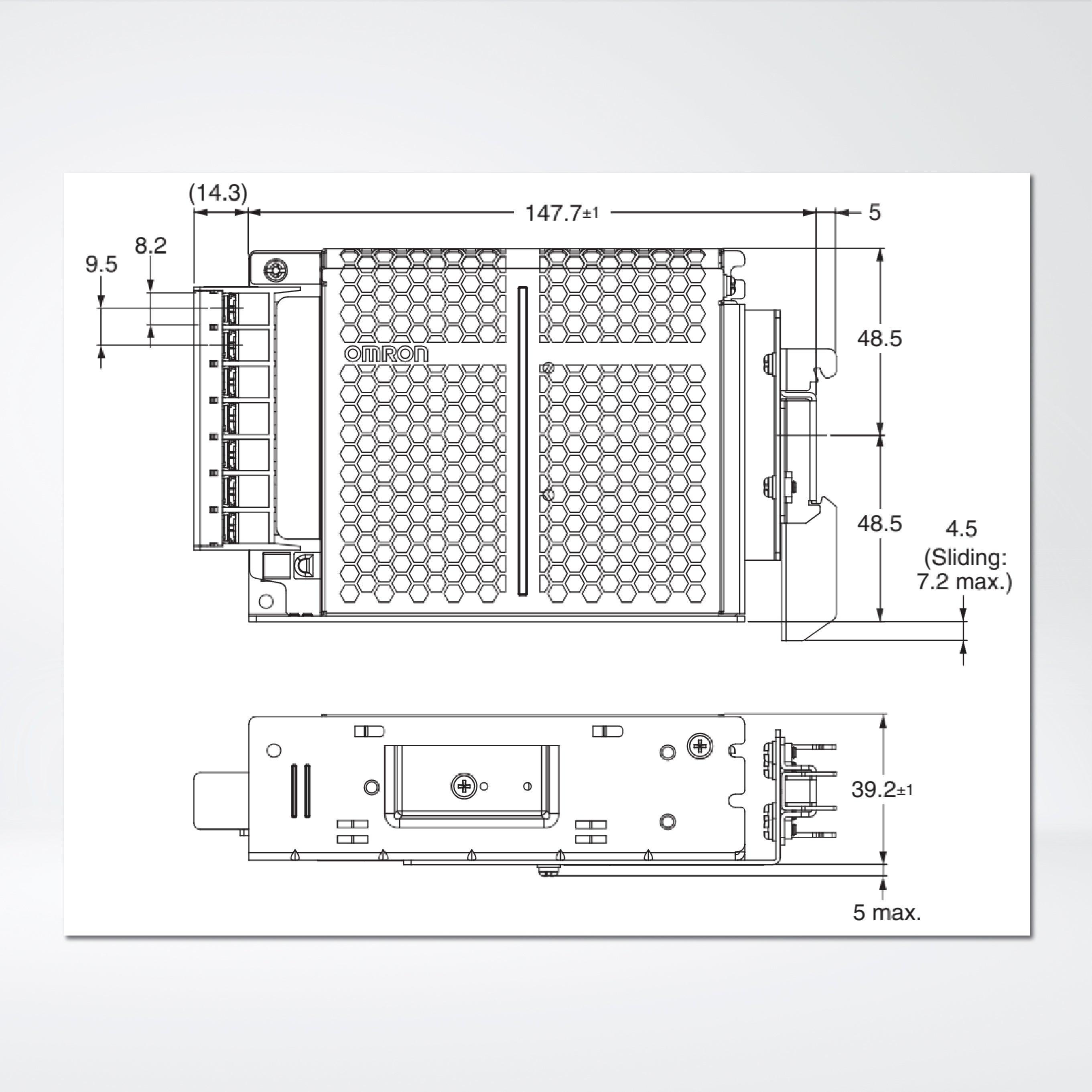 S8FS-G10005CD Switch Mode Power Supply Superior Basic Performance , 100 W, 5 VDC, DIN Rail Mounting - Riverplus