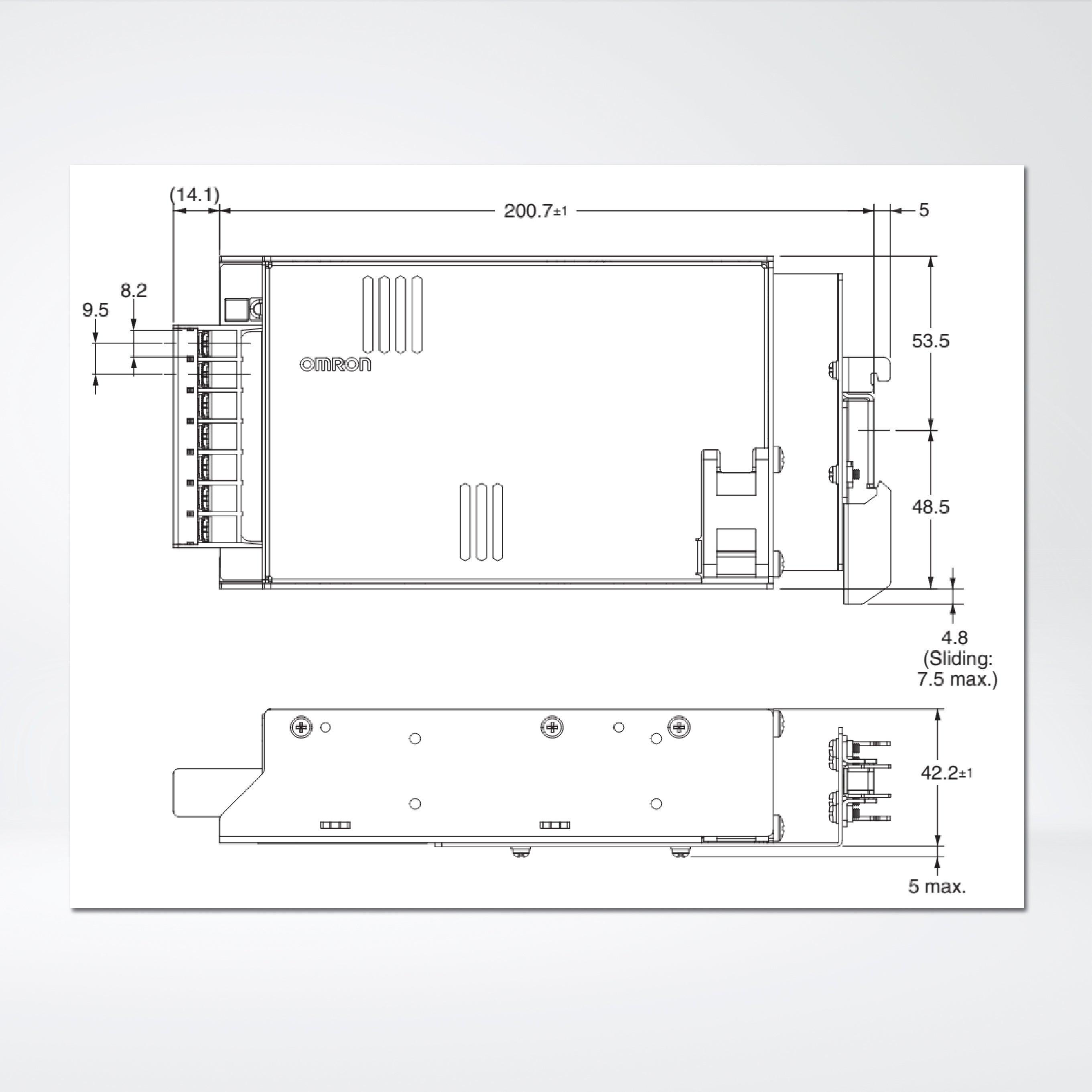 S8FS-G30015CD Switch Mode Power Supply Superior Basic Performance, 300 W, 15 VDC, DIN Rail Mounting - Riverplus