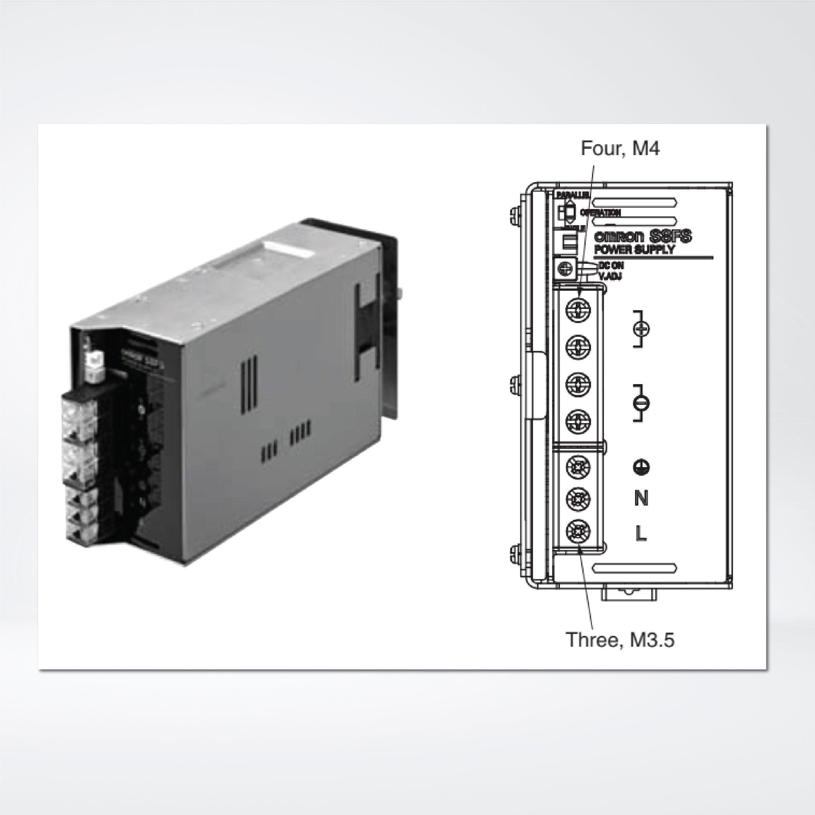 S8FS-G60012CD Switch Mode Power Supply Superior Basic Performance, 600 W, 12 VDC, DIN Rail Mounting - Riverplus